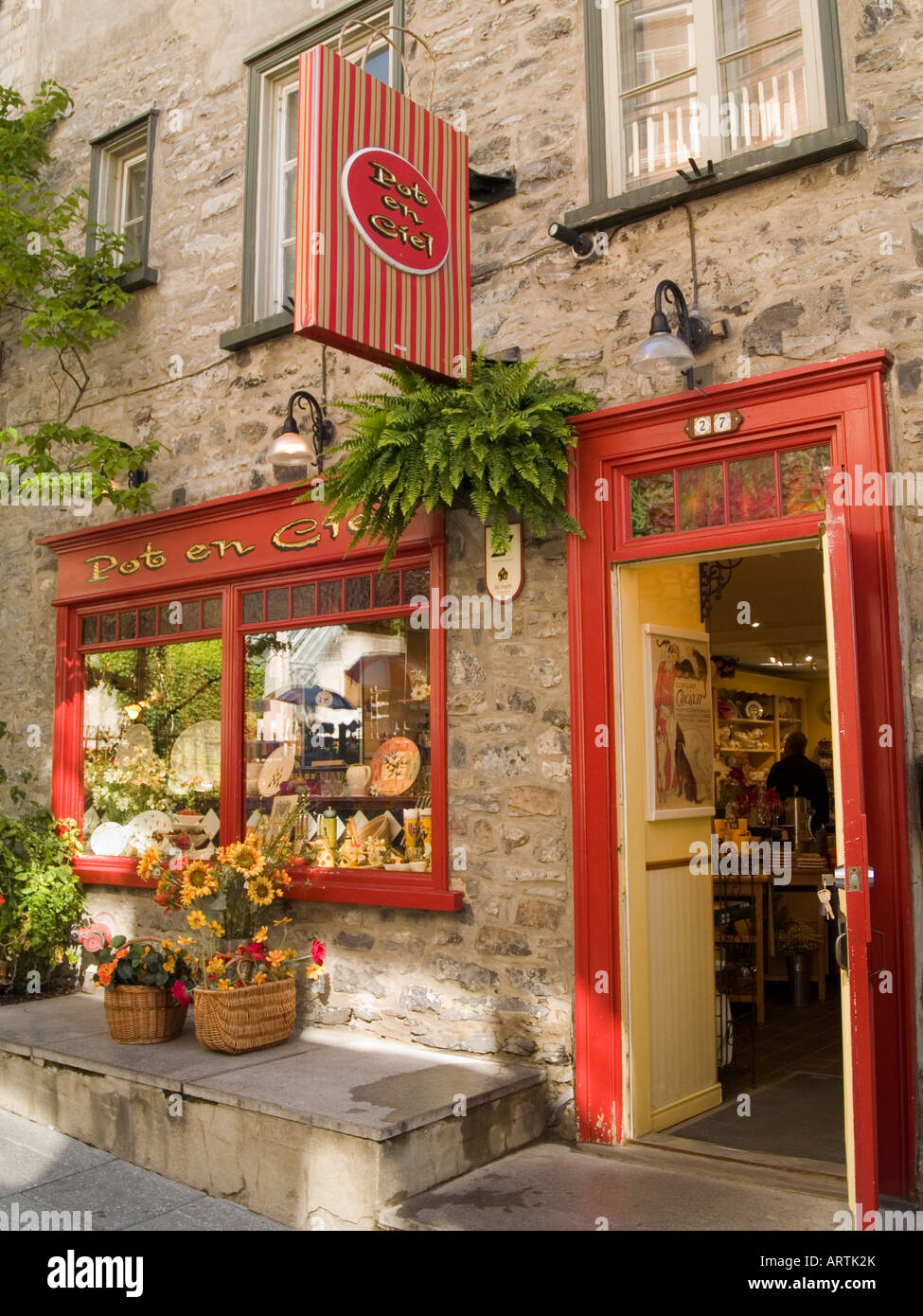 A gift and souvenir shop on Rue du Petit Champlain in the Historic