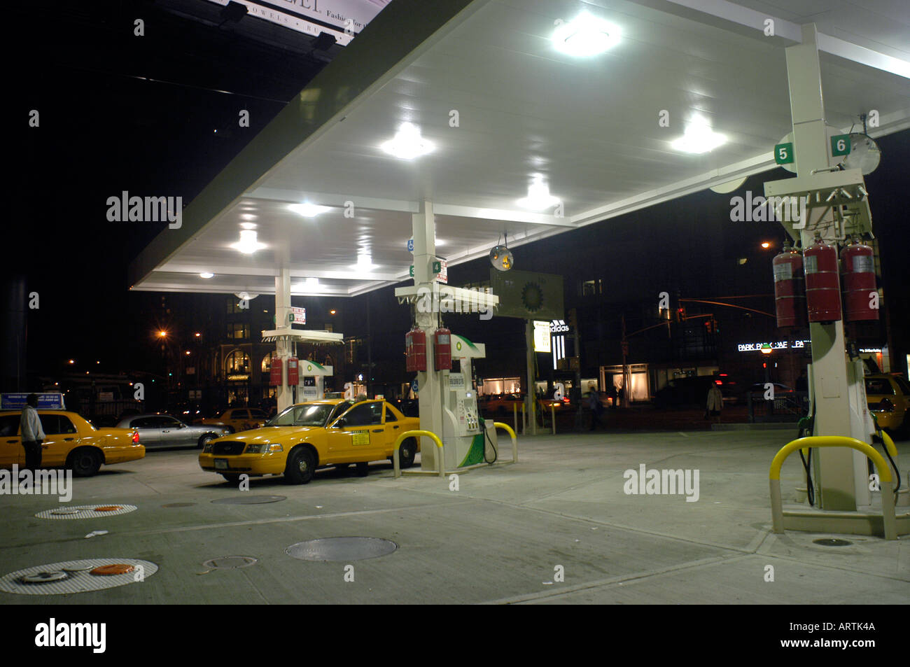 A new BP gas station in the NYC Soho neighborhood Stock Photo Alamy