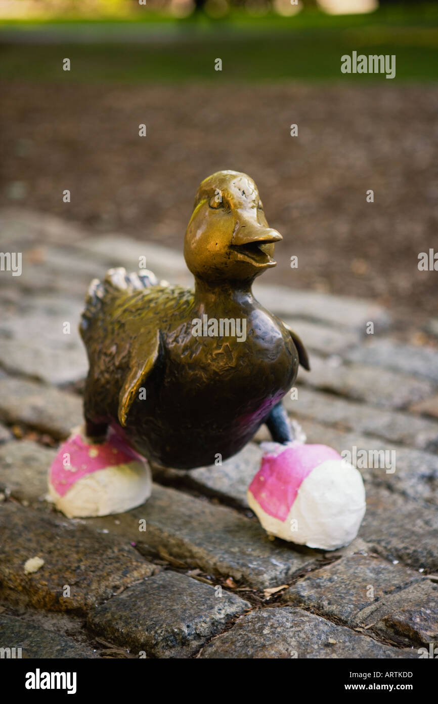 duck wearing shoes