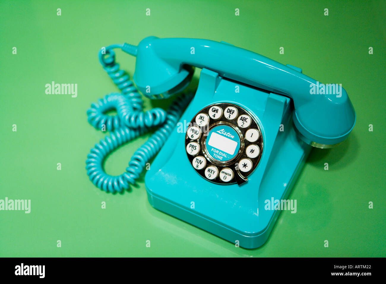 Bright blue telephone on hi-res stock photography and images - Alamy