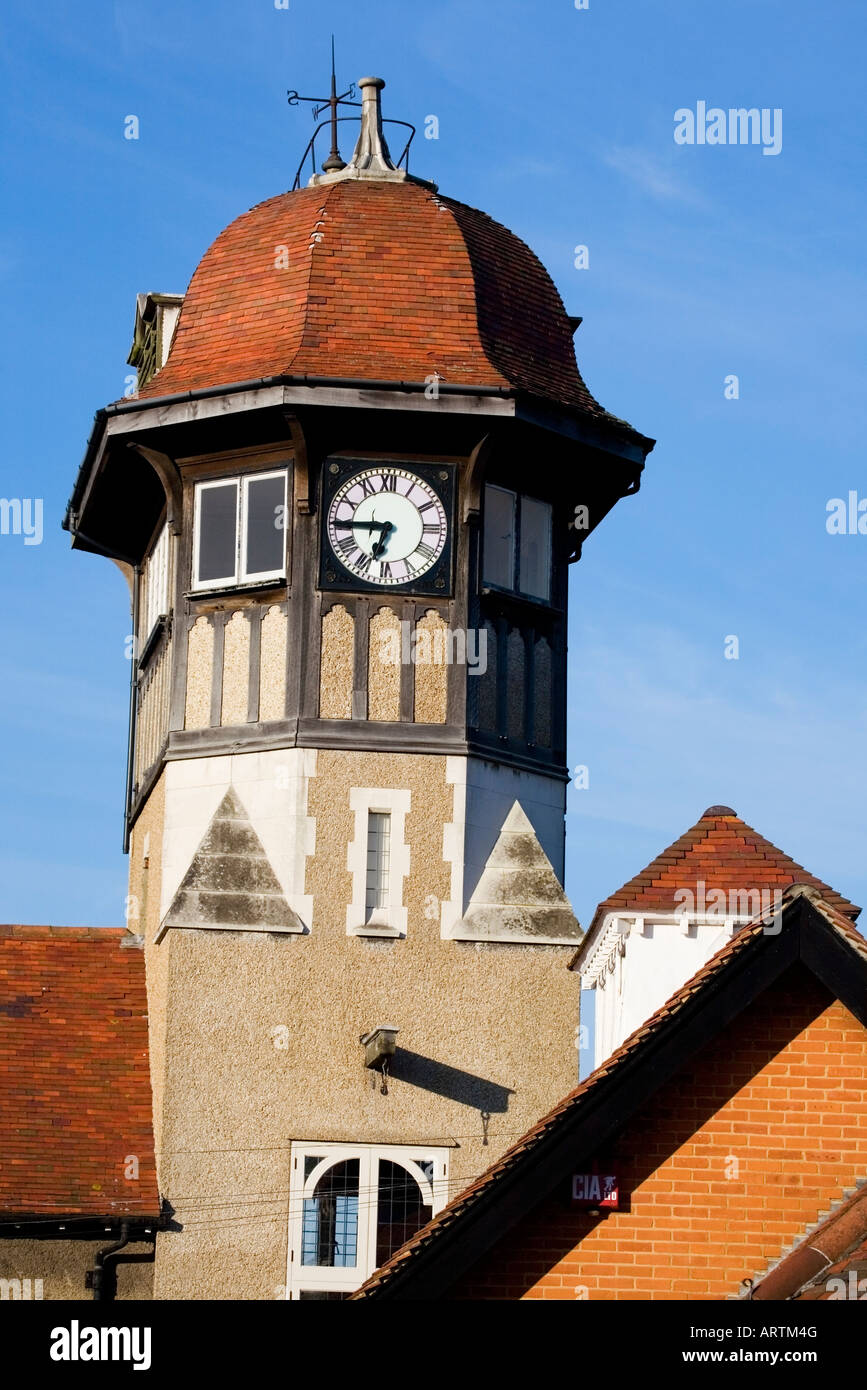 Warsash Clock Tower, Southampton, Hampshire, England, UK Stock Photo