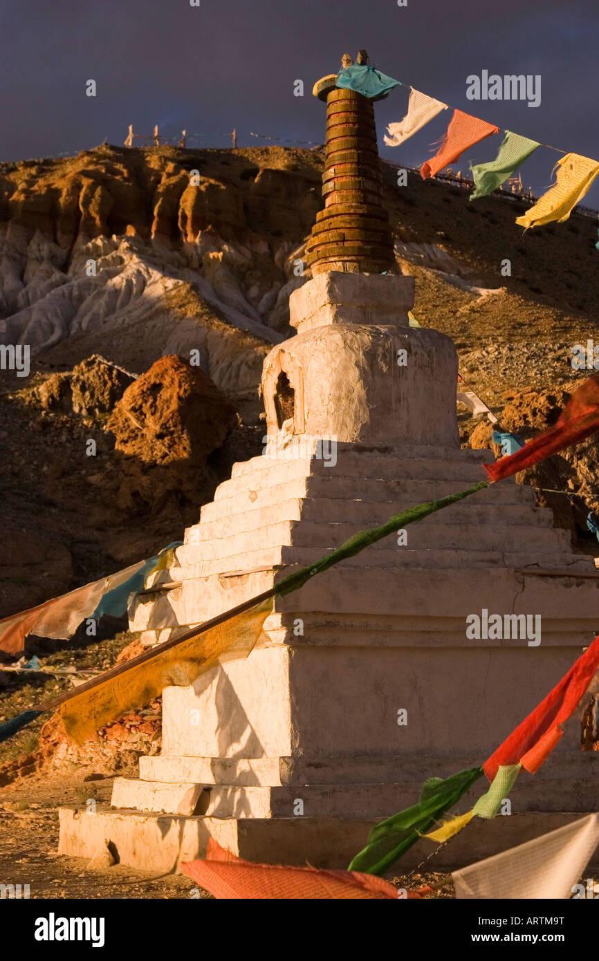 Stupa at monastery, Tirthapuri hot springs near Mt. Kailash, western