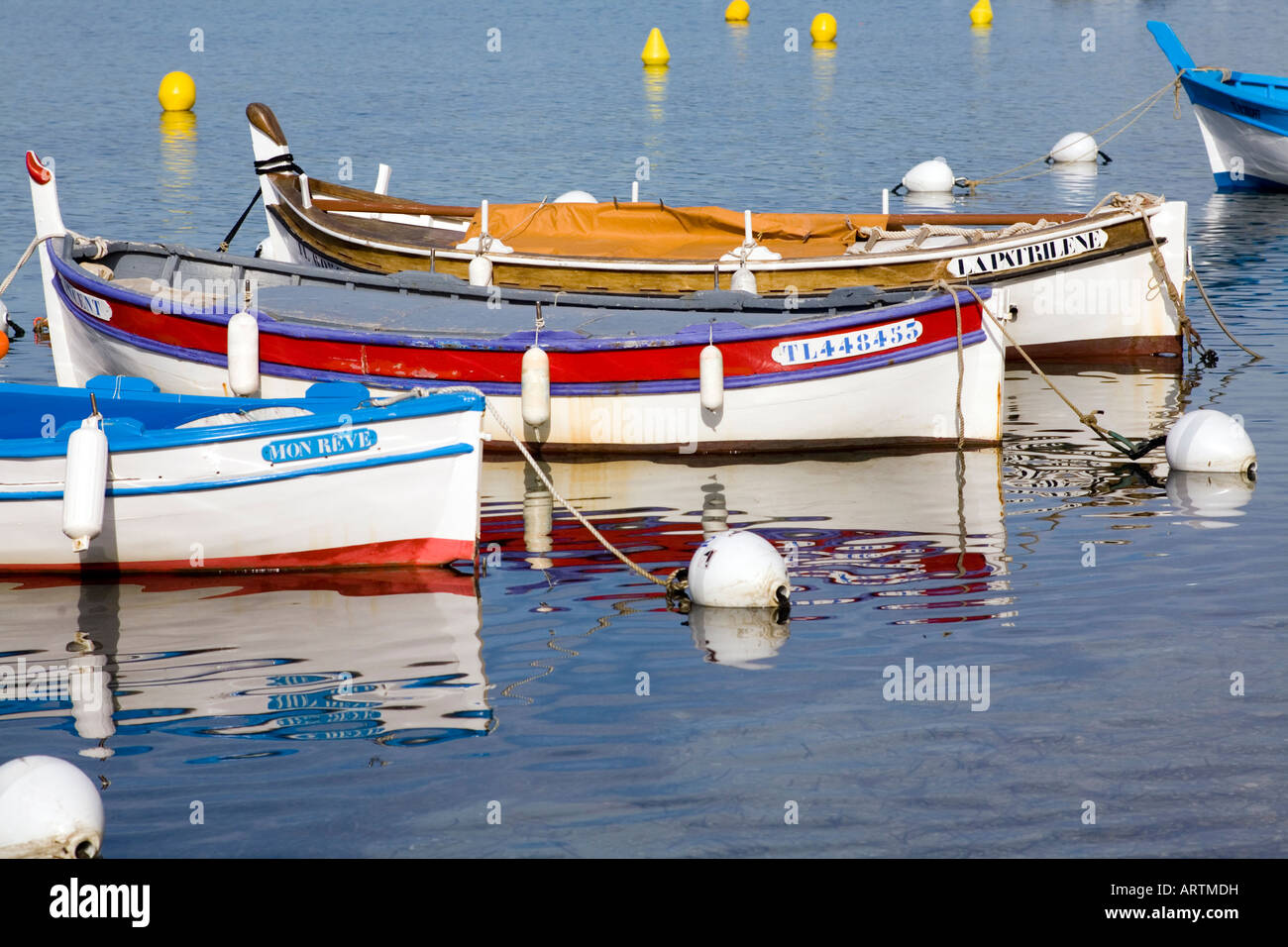 traditionnal provencal fishing boat called pointu Stock Photo - Alamy