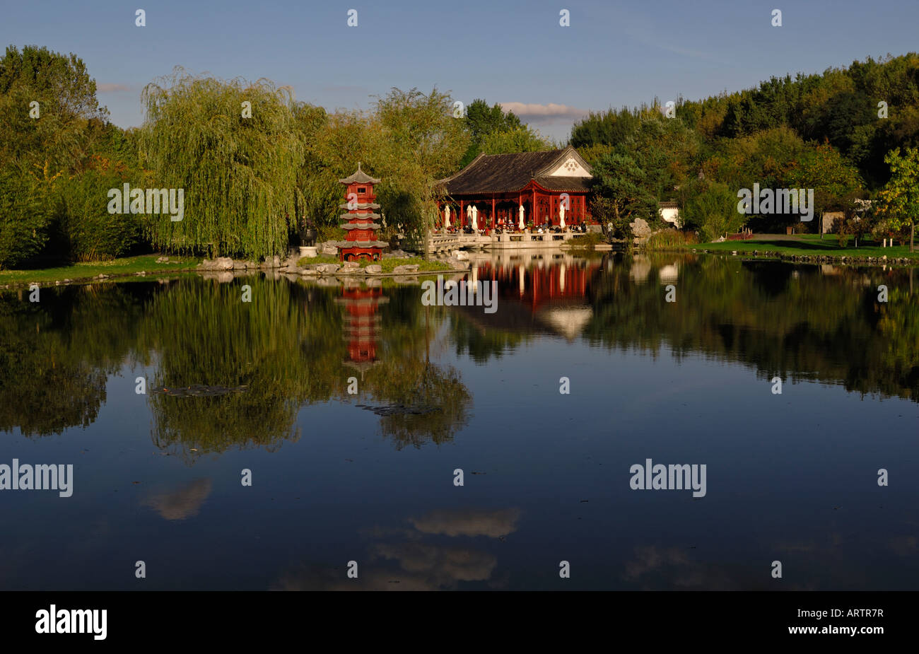 Berlin. Chinesischer Garten. Chinese Garden. Garden of the Regained