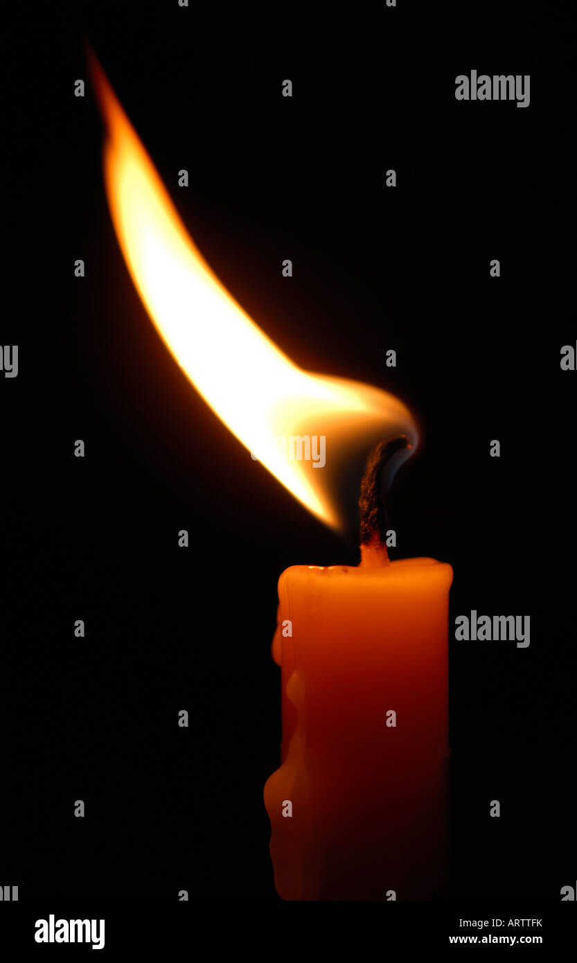 Candle in the wind Stock Photo Alamy