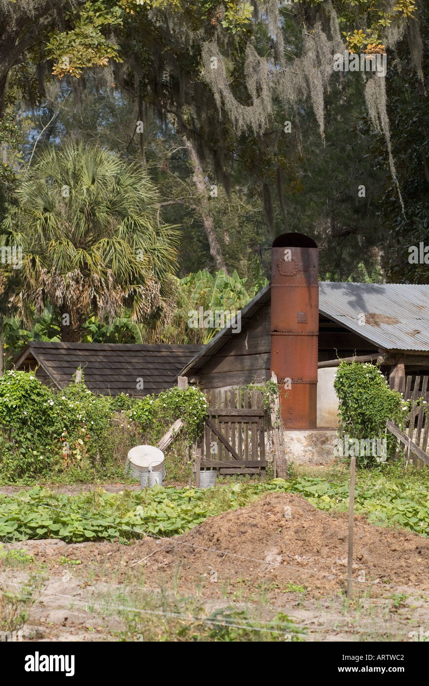 Dudley Farm Historic State Park Newberry Florida garden and cane syrup