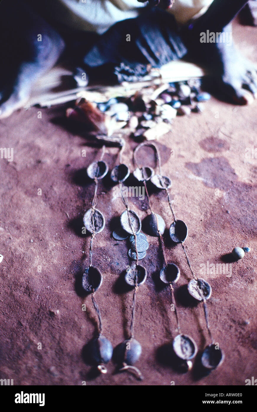 The oracle depends on the pattern of nutshells some open side up some ...