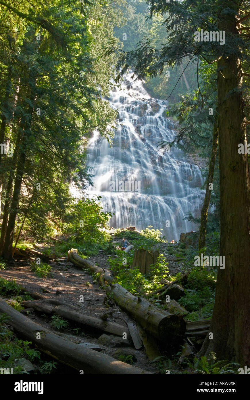 Bridal Veil Falls near Harrison Hot Springs, British Columbia, Canada Stock Photo