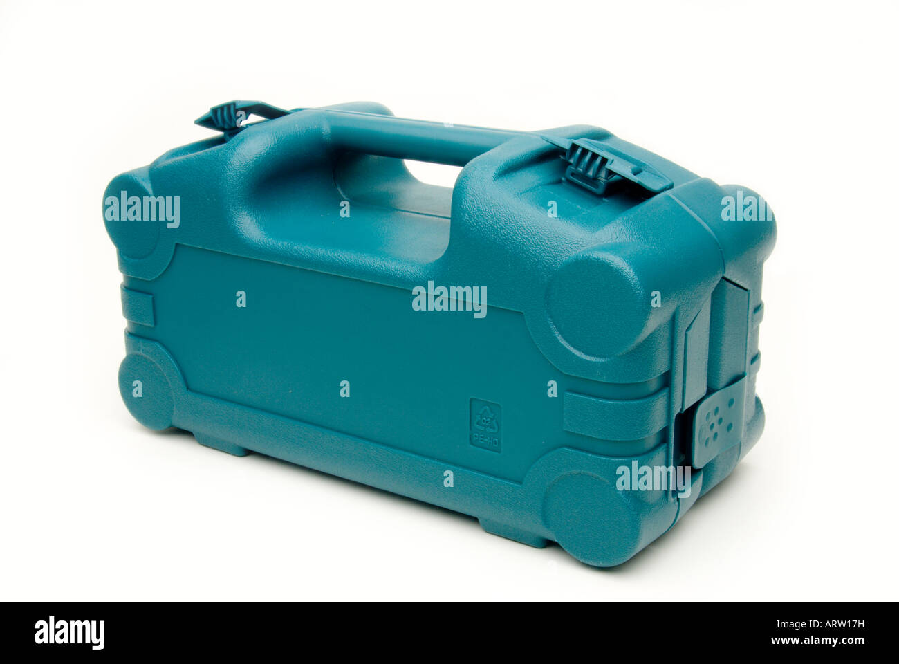 Workmans tool box isolated on white background Stock Photo - Alamy