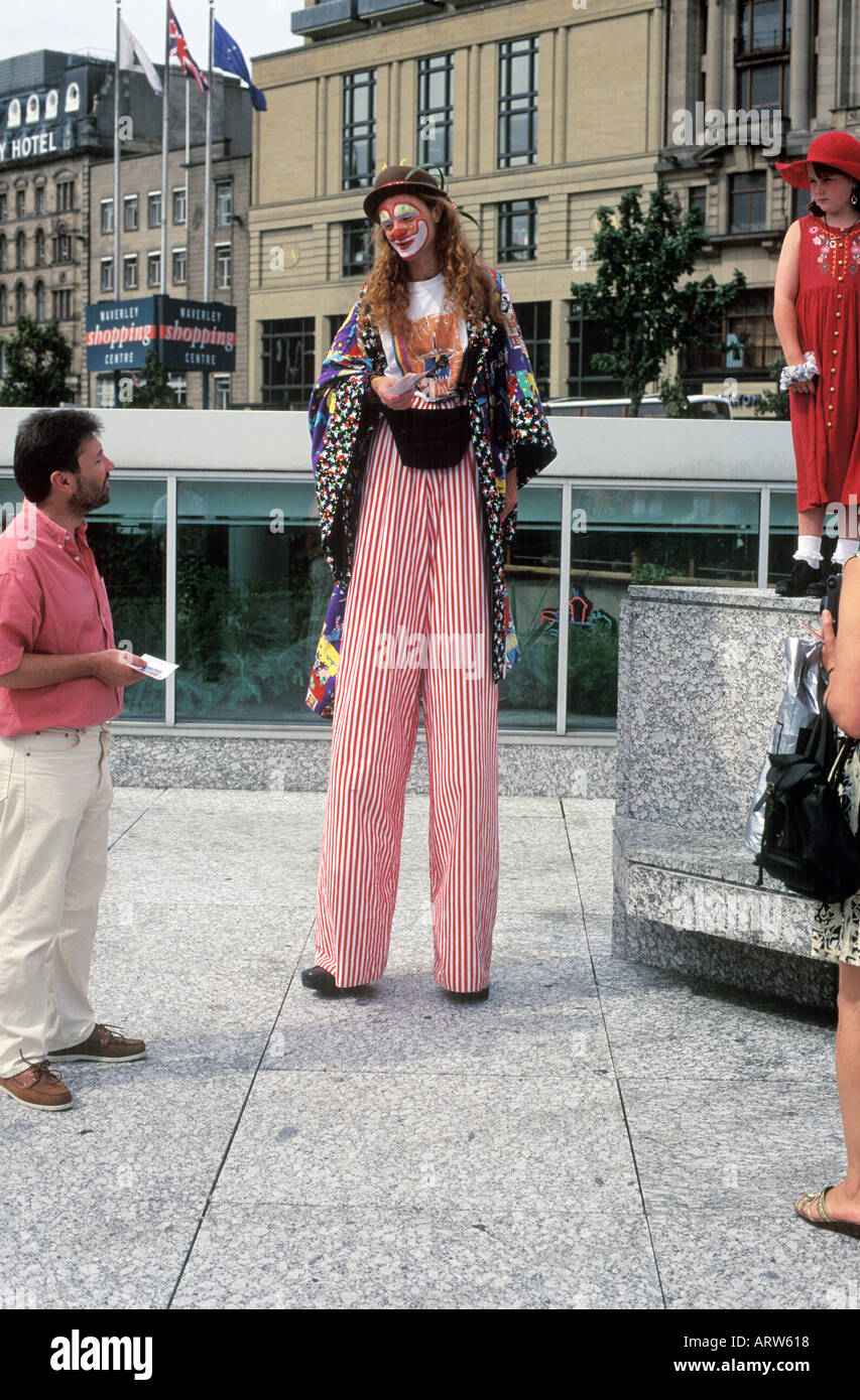 Clown stilts hi-res stock photography and images - Alamy