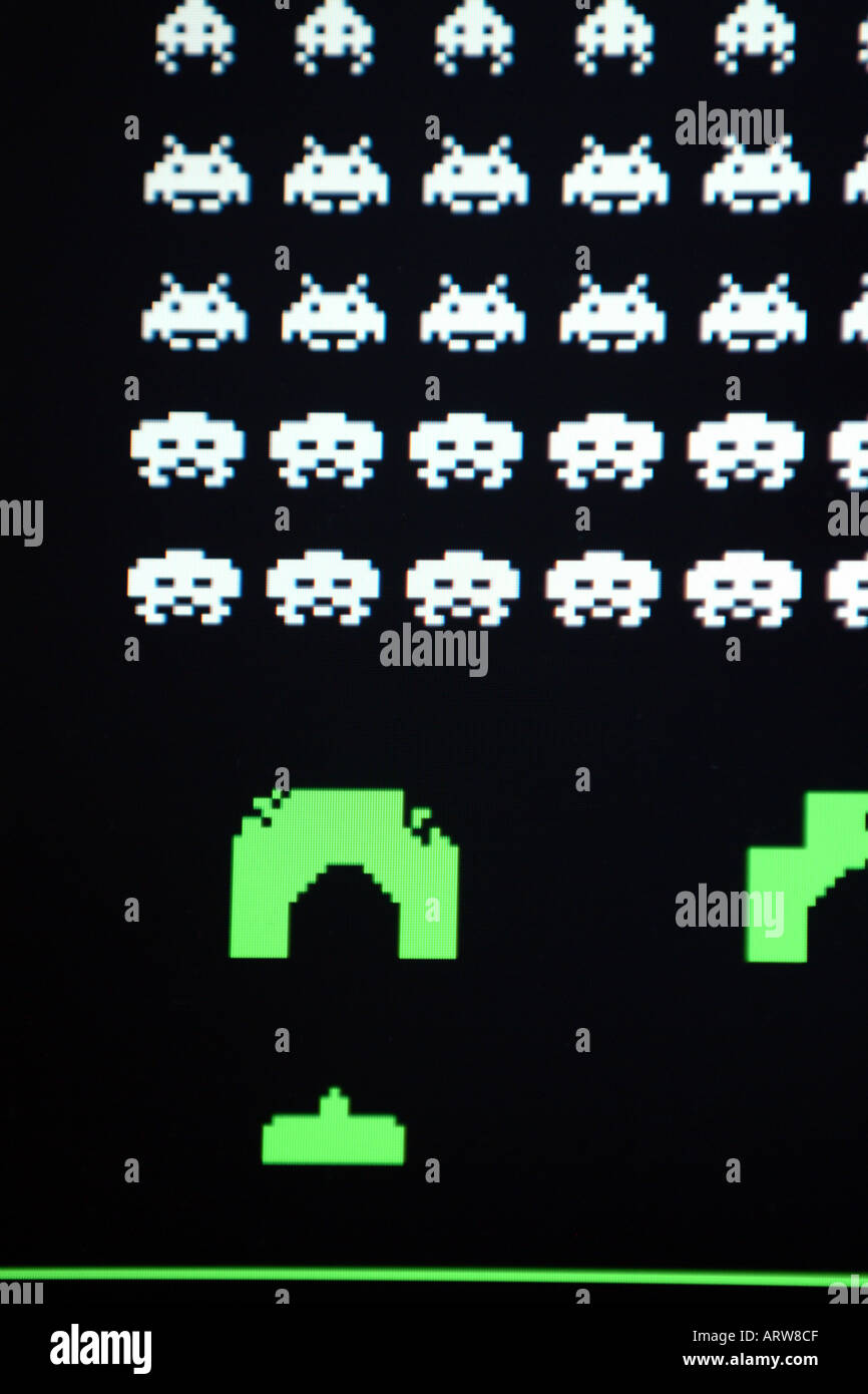 space invaders Stock Photo