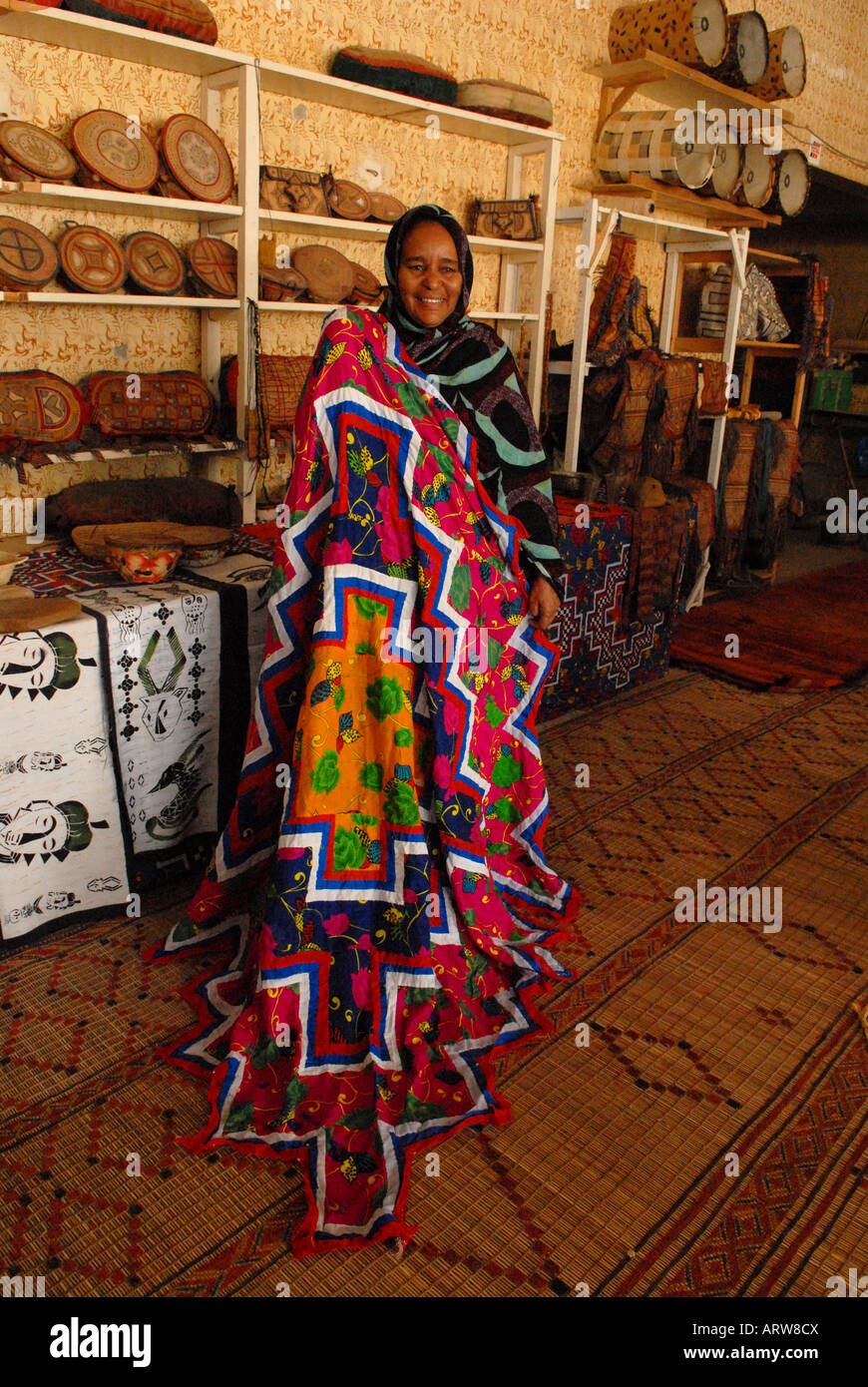 Shop for tourists Nouakchott Mauritania Stock Photo