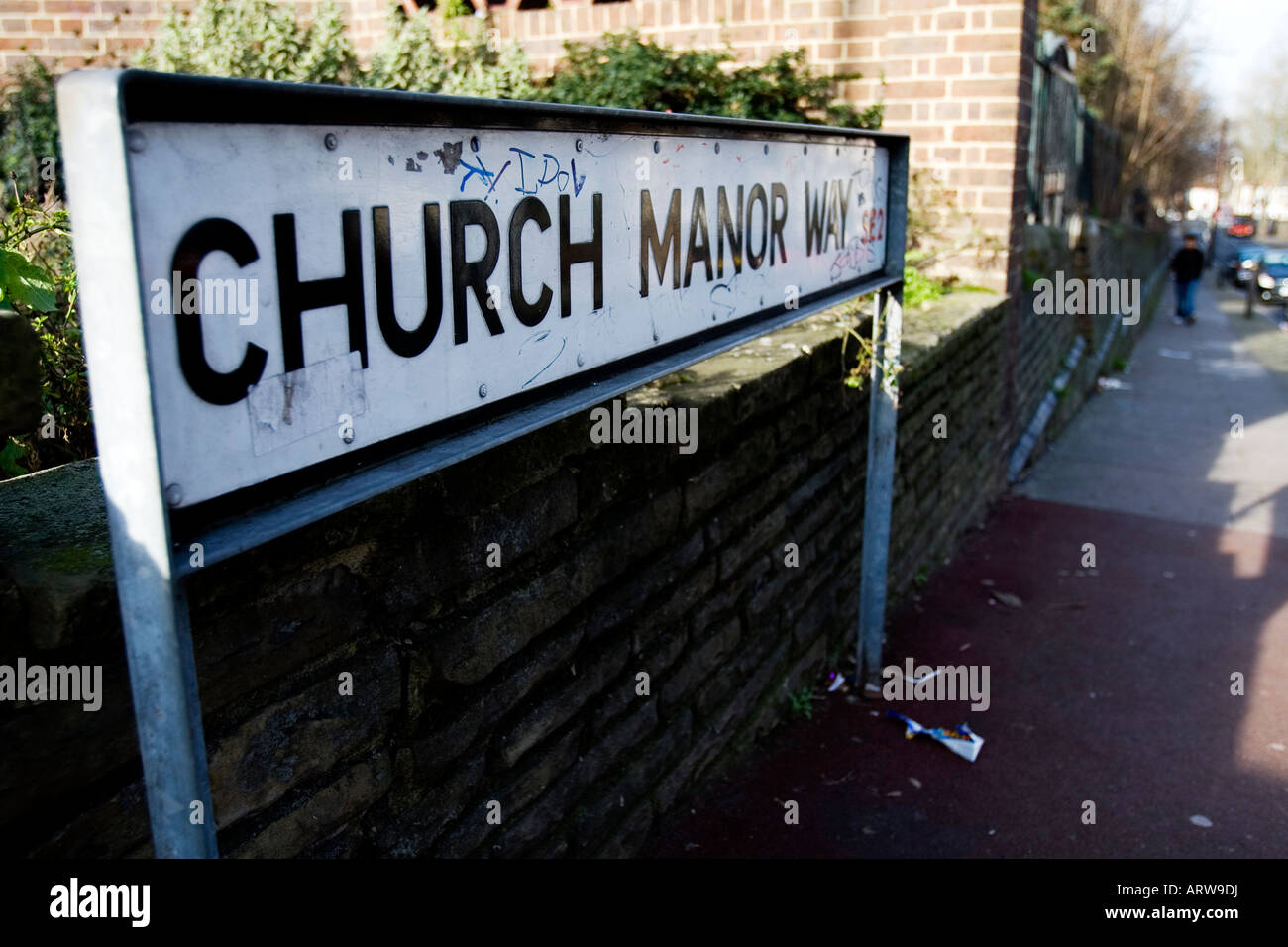 Church Manor Way off Plumstead High Street in Plumstead Stock Photo Alamy