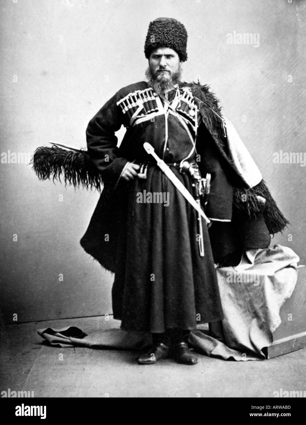 Cossack Tbilisi 1870 s Stock Photo - Alamy
