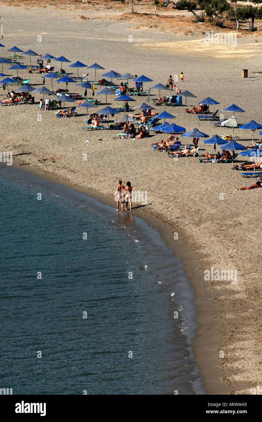 Crete Plakias beach Stock Photo