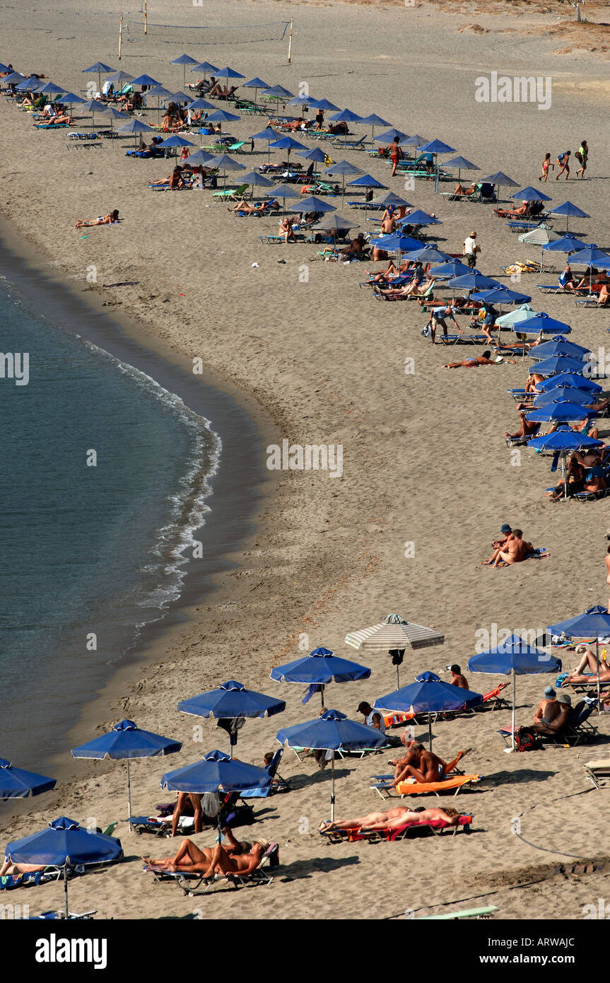 Crete Plakias beach Stock Photo