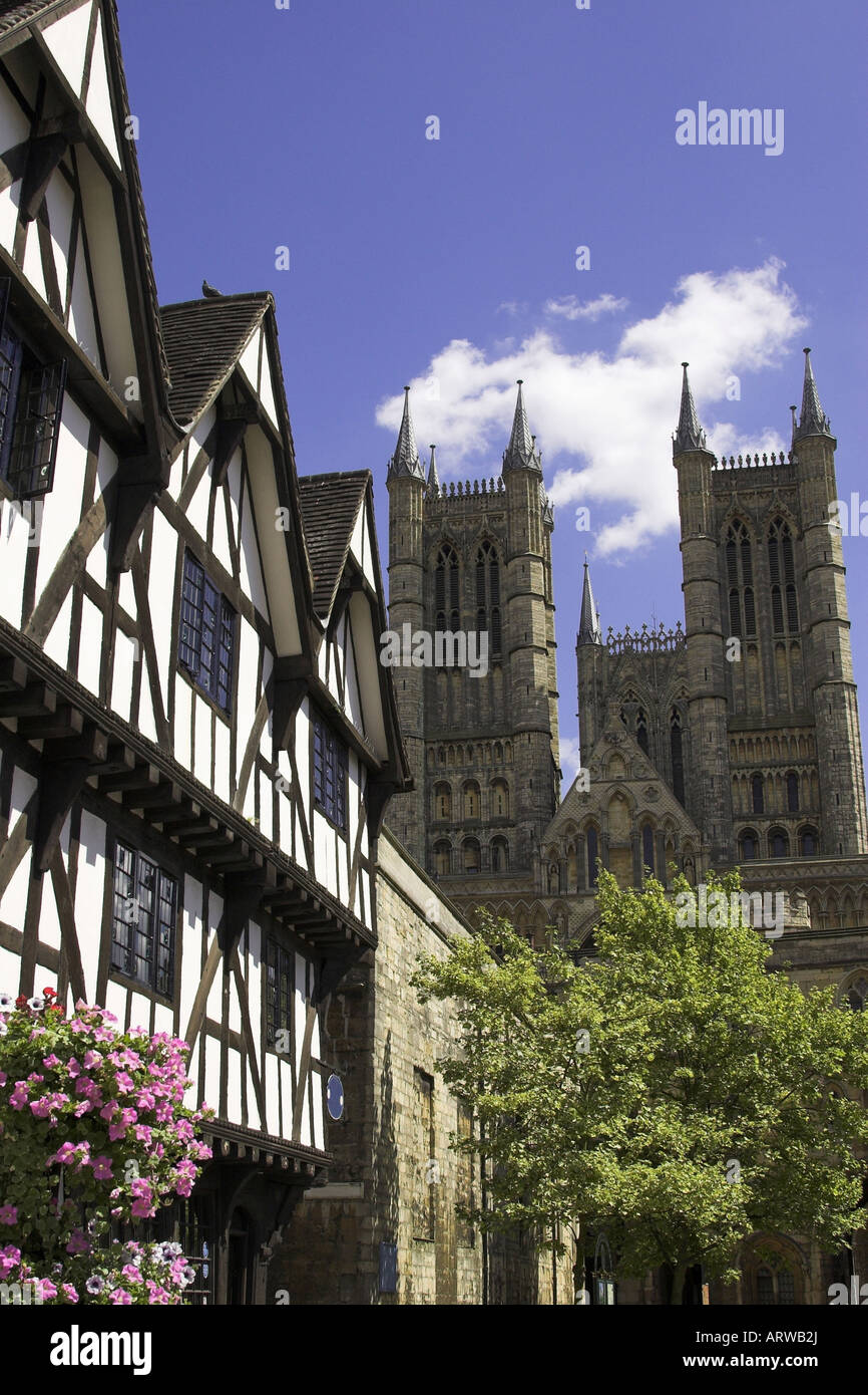 Lincoln Cathedral, Lincoln, England, U.K. Stock Photo