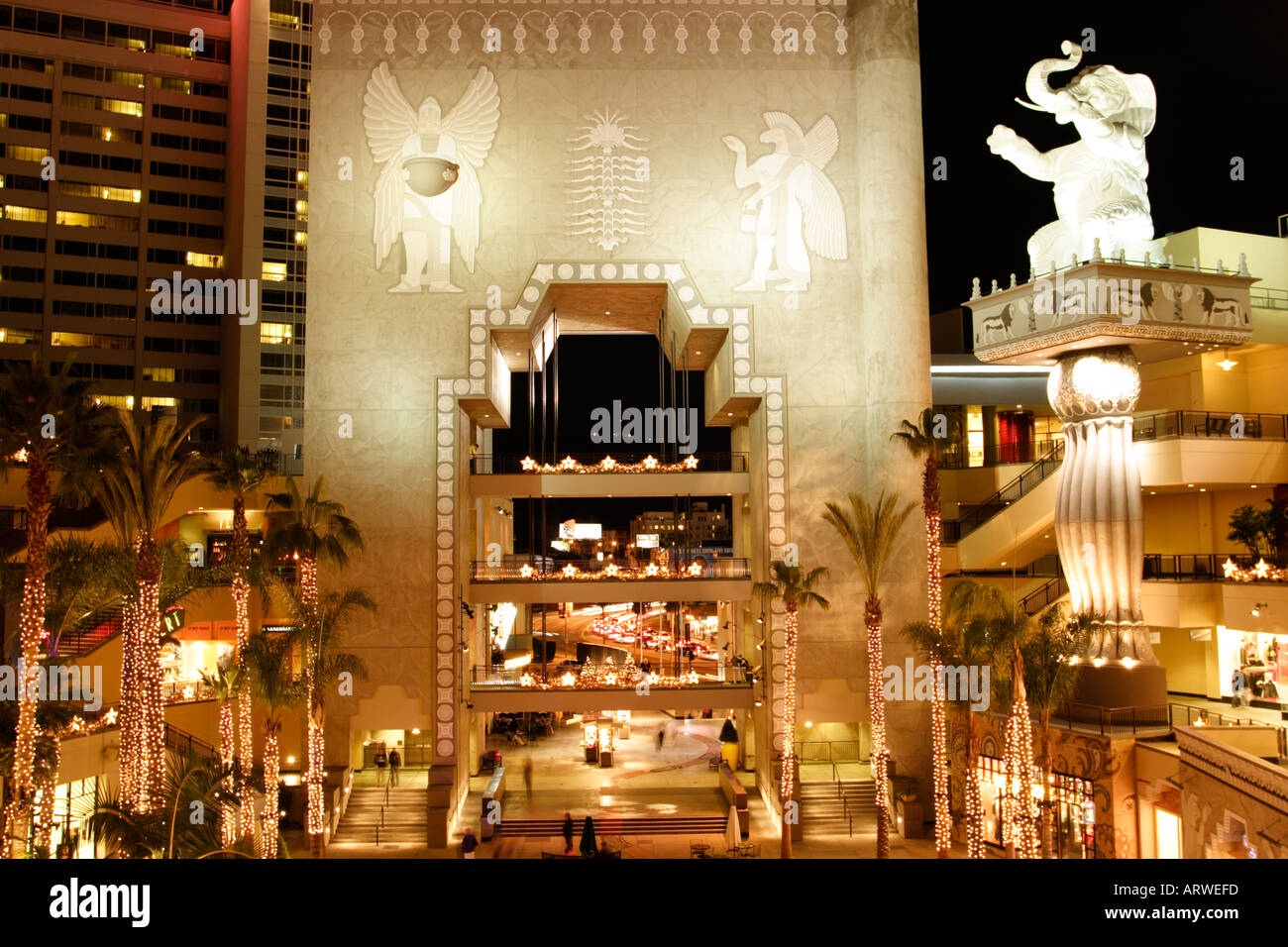 Babylon Court Hollywood and Highland Shopping Mall Hollywood Boulevard
