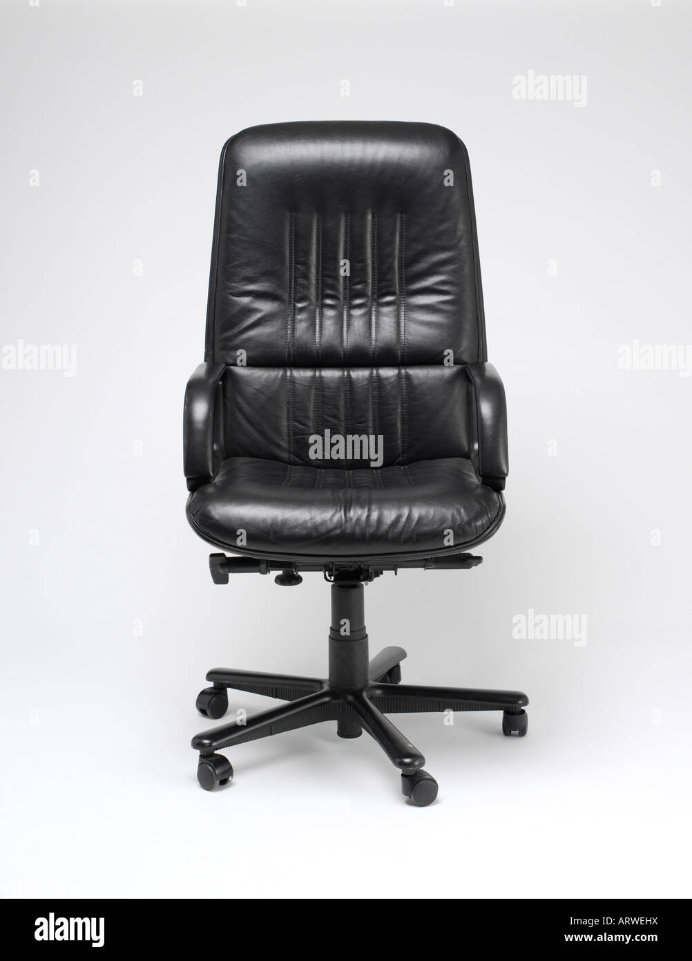 Leather Swivel Chair Stock Photo Alamy