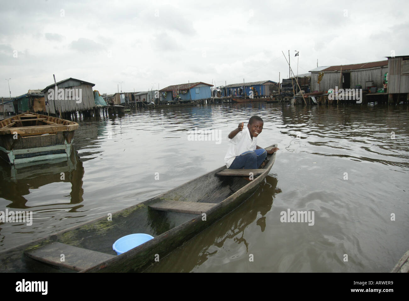 Nigeria: the wealthy moved to the new capital Abuja: Lagos has become poor Stock Photo