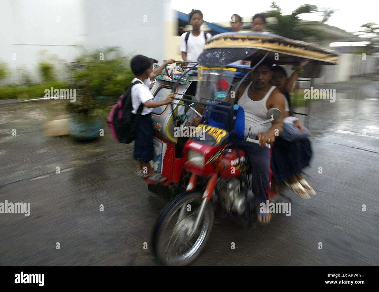 Philippines mindoro tricycle taxi High Resolution Stock Photography and