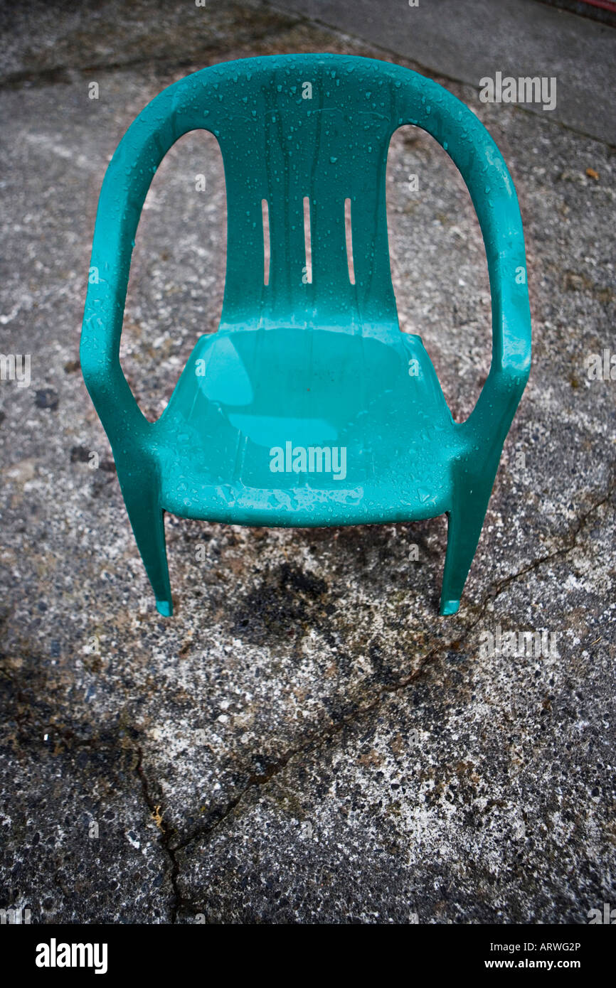 Child's Plastic Chair Stock Photo