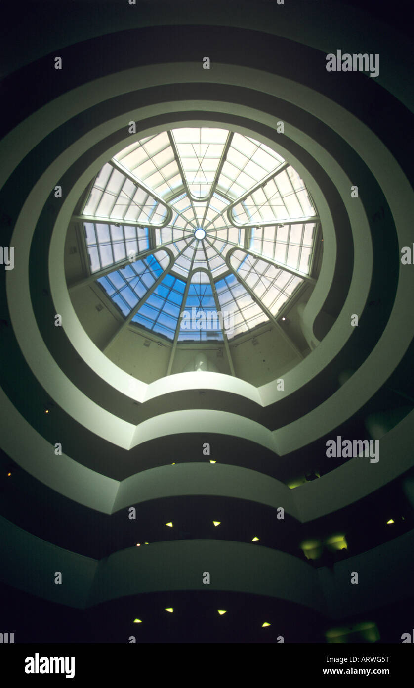 Guggenheim Museum interior Stock Photo