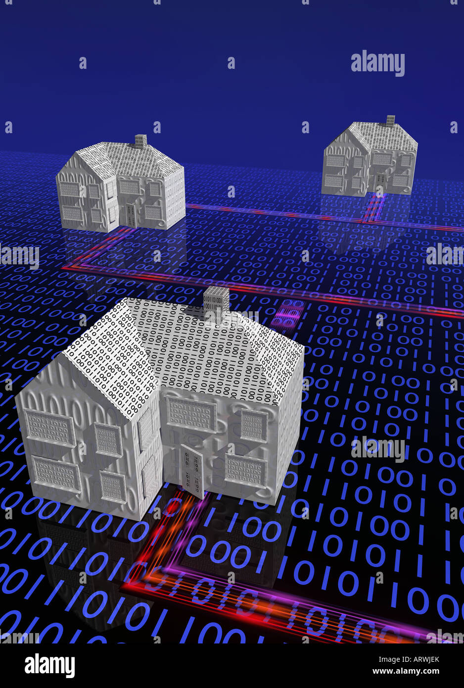 Digital Houses on Binary Code surface with Electronic Delivery SPECIAL ...