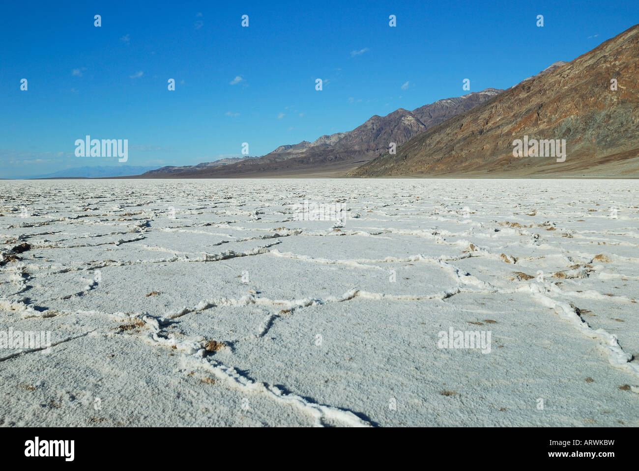 Badwater salt flats Death Valley Stock Photo - Alamy