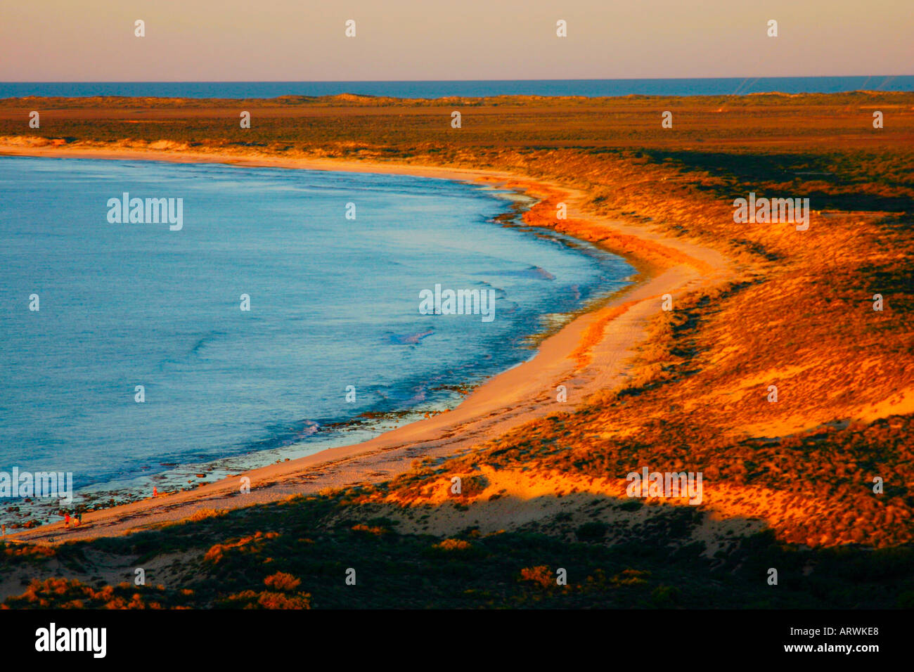 Turquoise Indian Ocean waters along Ningaloo Reef in Cape Range