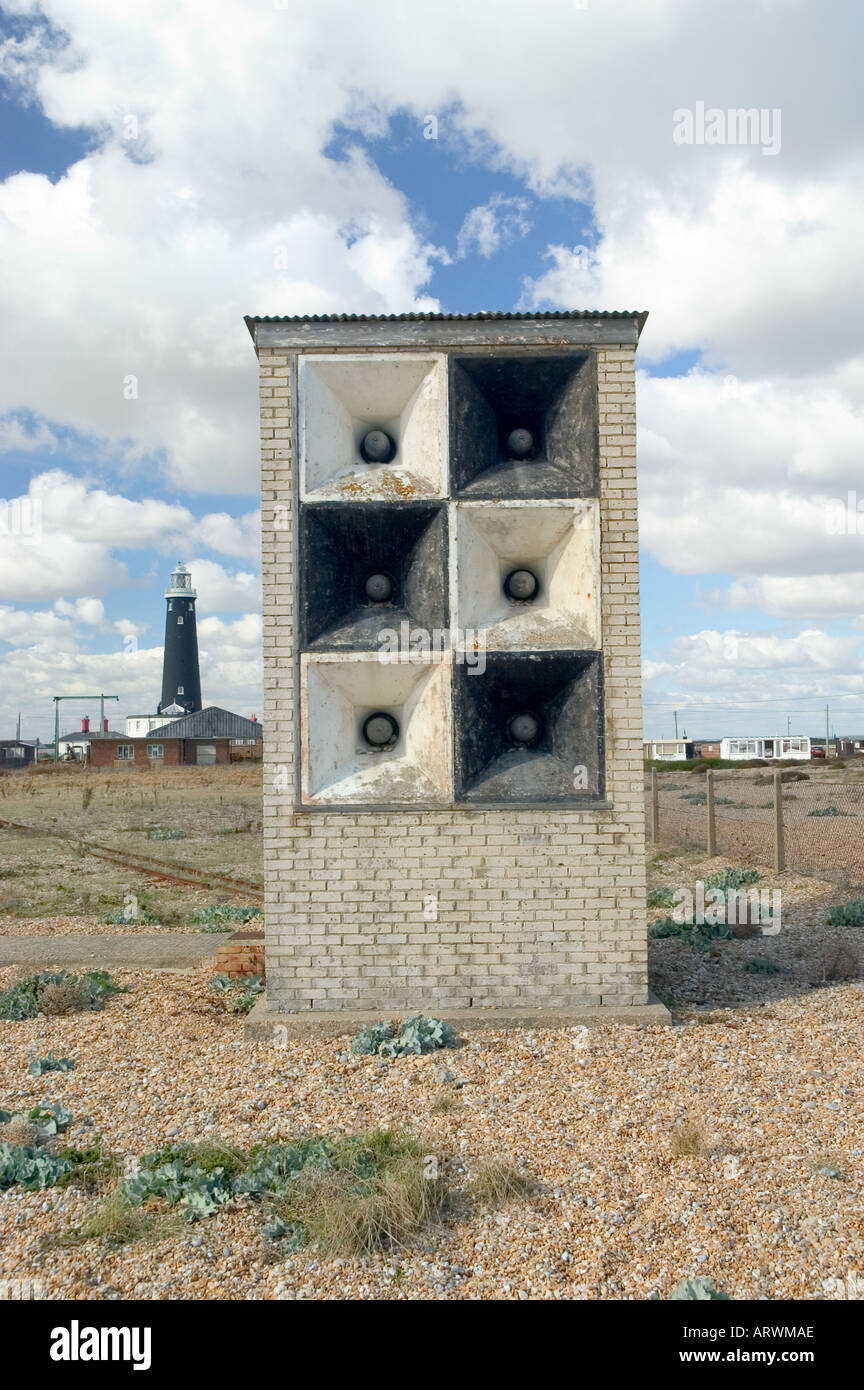 A fog horn at Dungeness Stock Photo Alamy