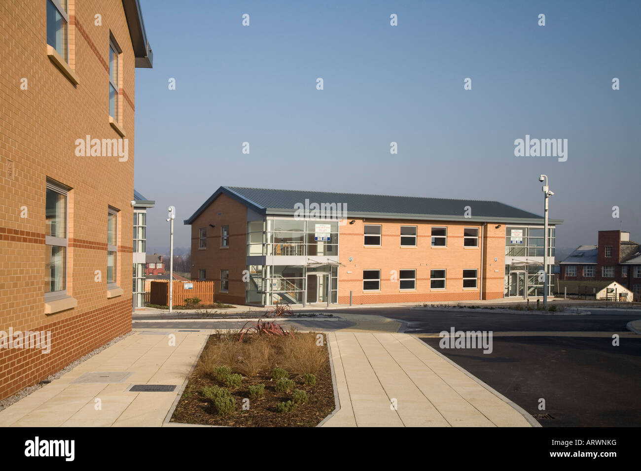 Modern Business Park in Leeds Stock Photo Alamy