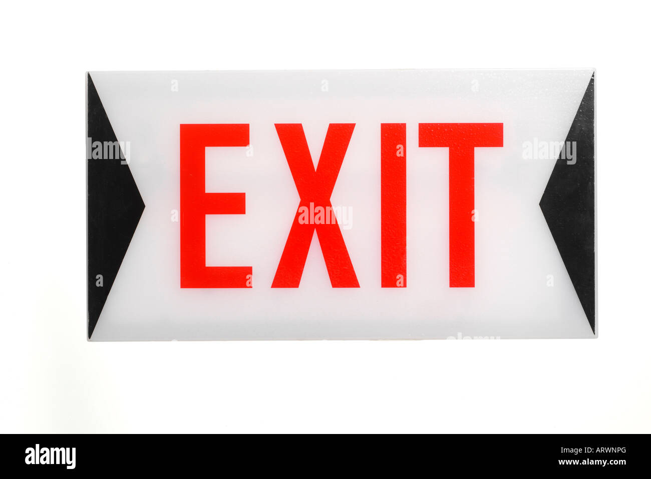 Emergency exit sign Cut Out Stock Images & Pictures Alamy
