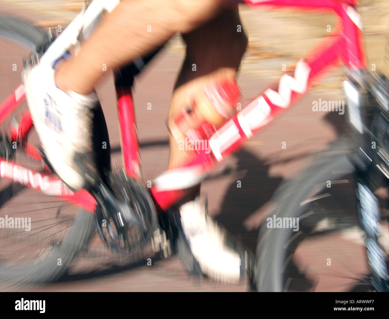 detail of cyclist pedalling Stock Photo - Alamy