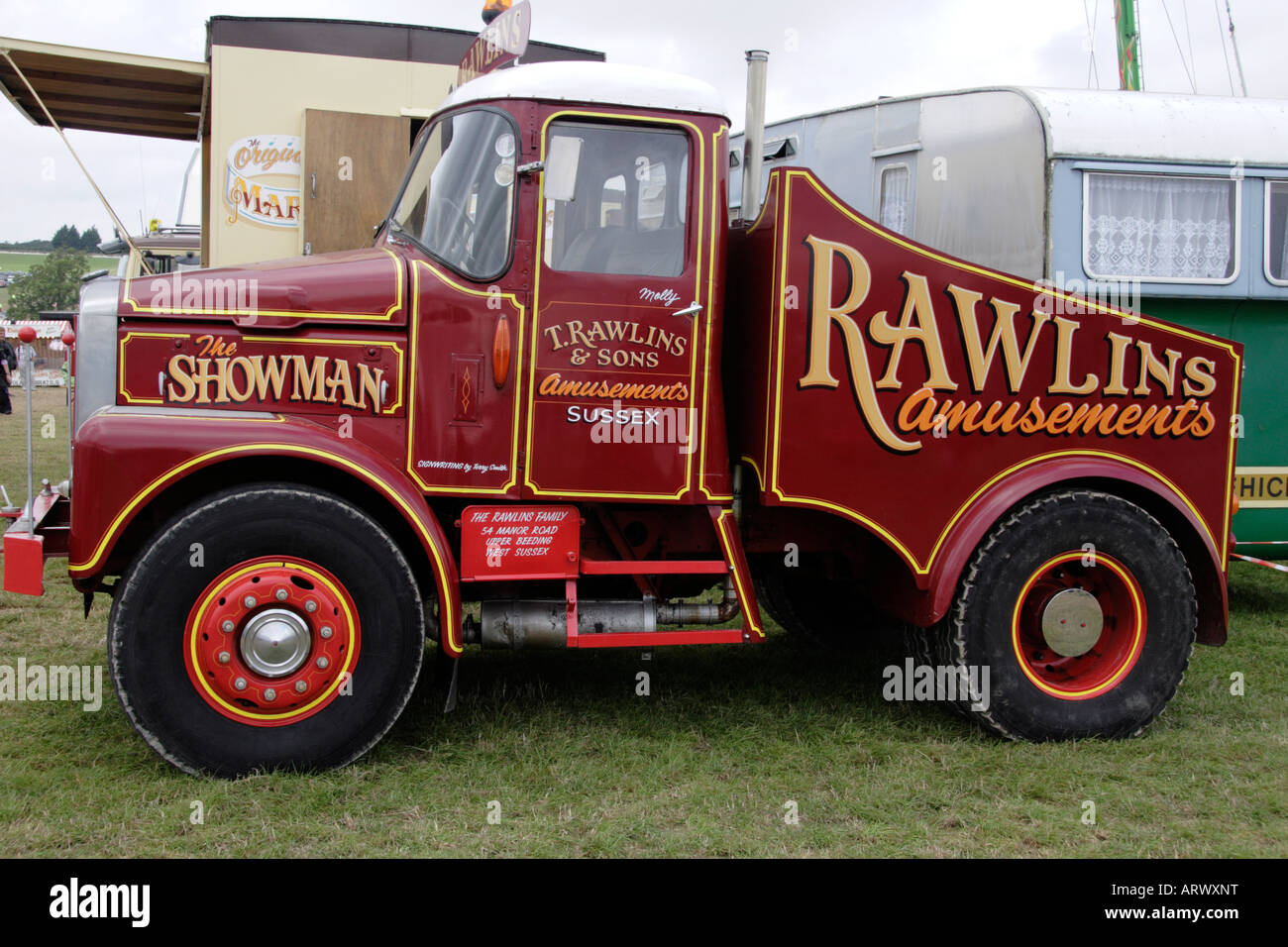 Vintage Commercial vehicle at a steam and country fair Stock Photo Alamy