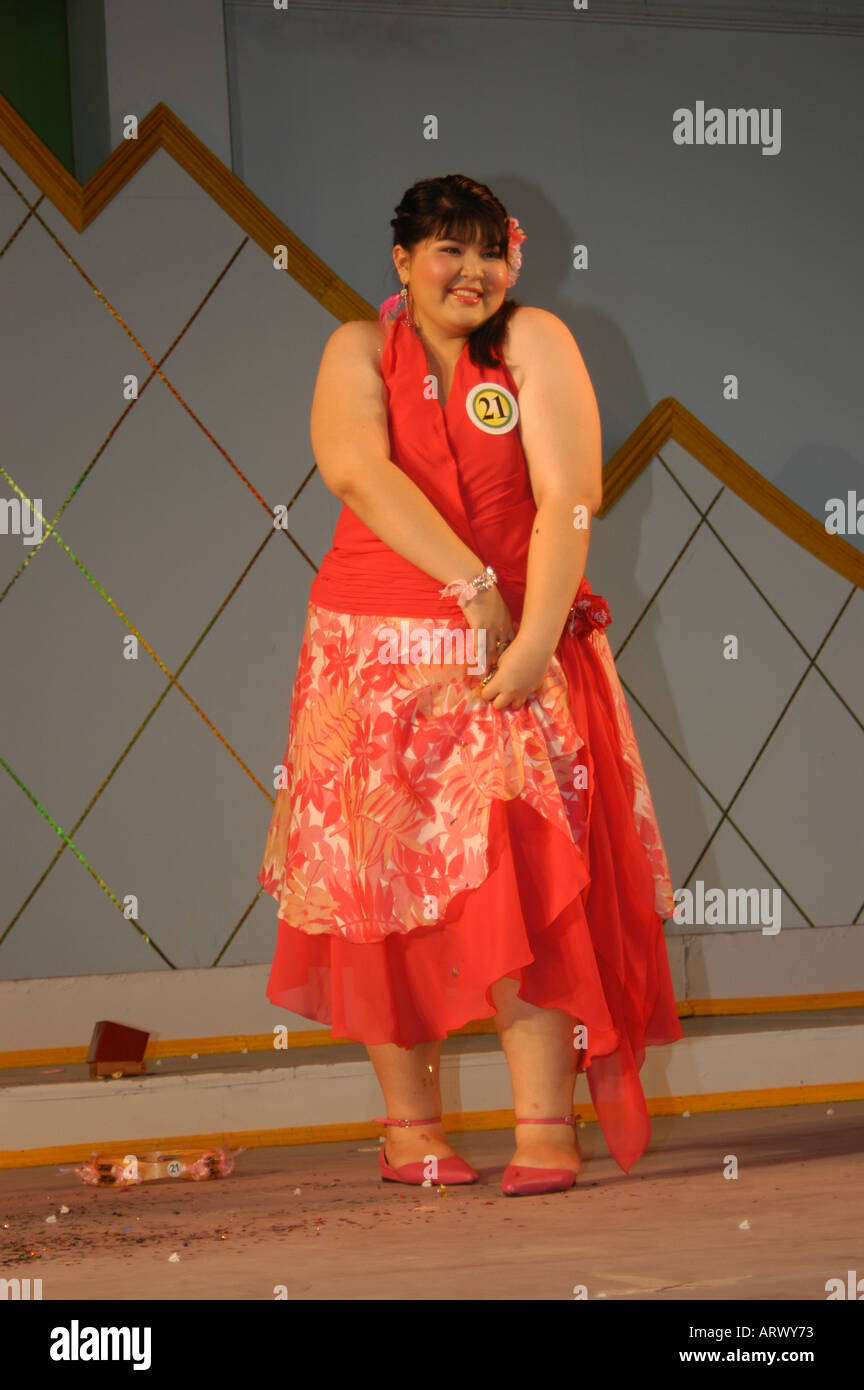 Jumbo Queen elephant fat girl beauty contest Nakhon Pathom 