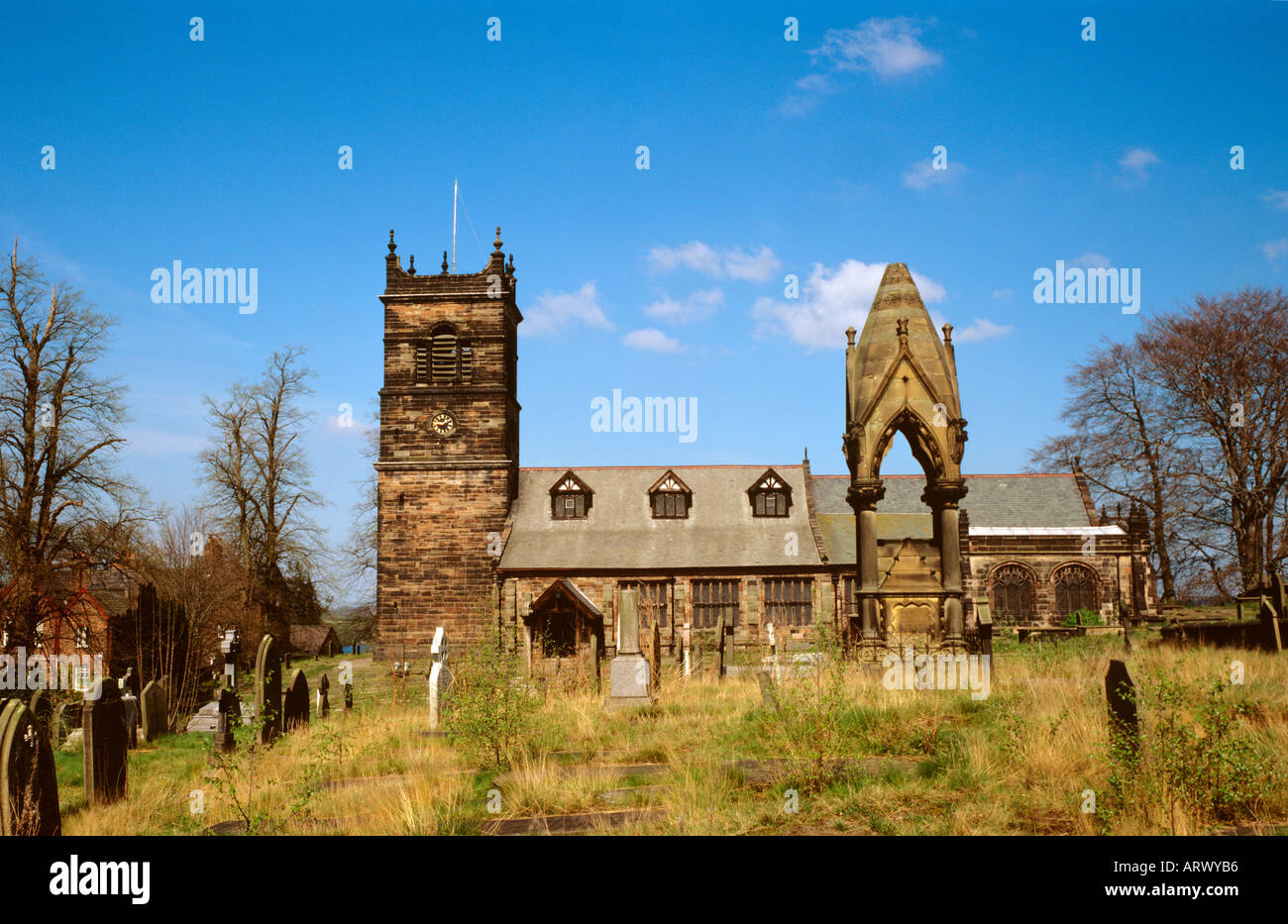 UK Cheshire Rostherne st saint mary marys Church Stock Photo Alamy