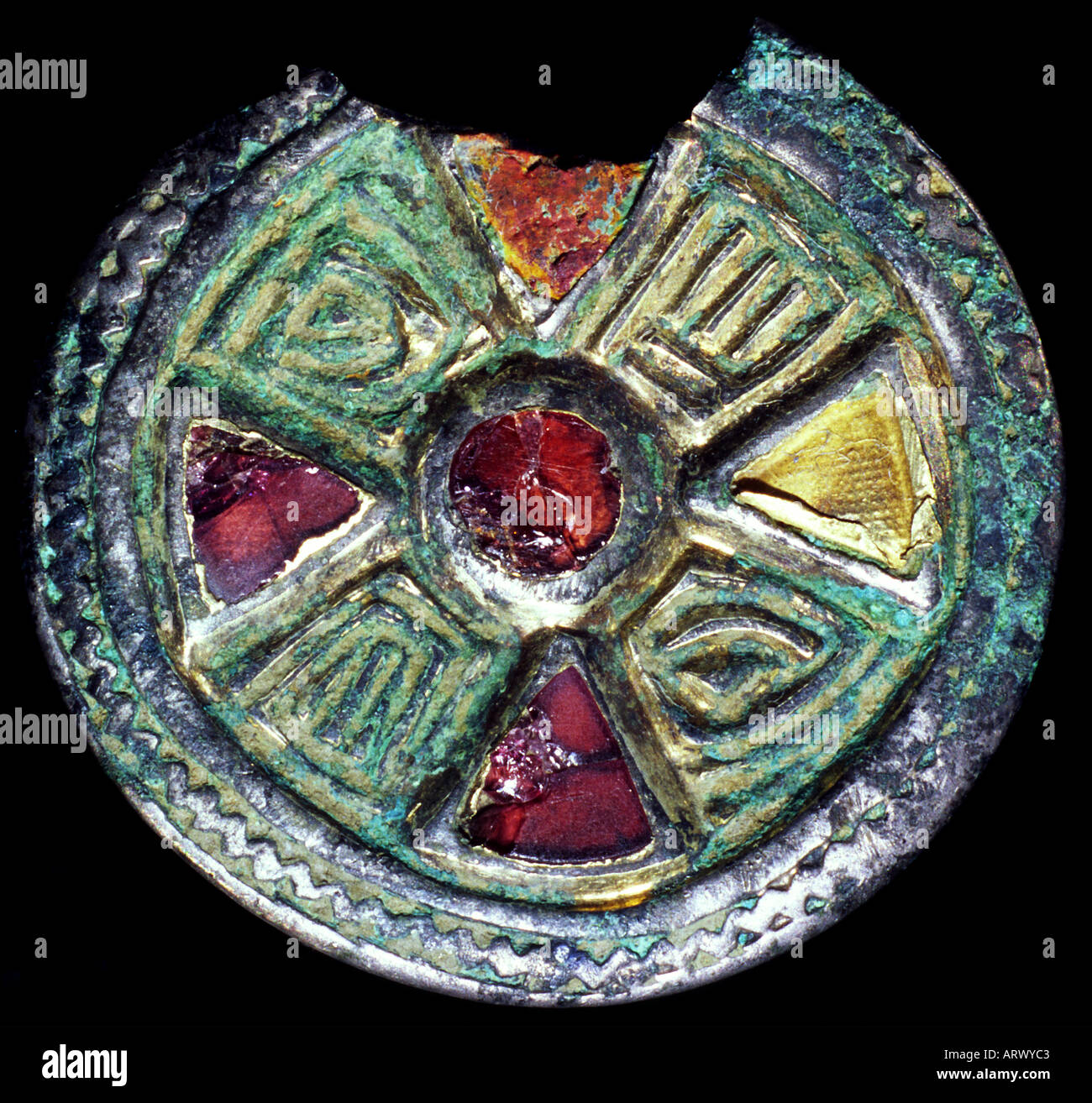 Anglo-Saxon brooch Stock Photo