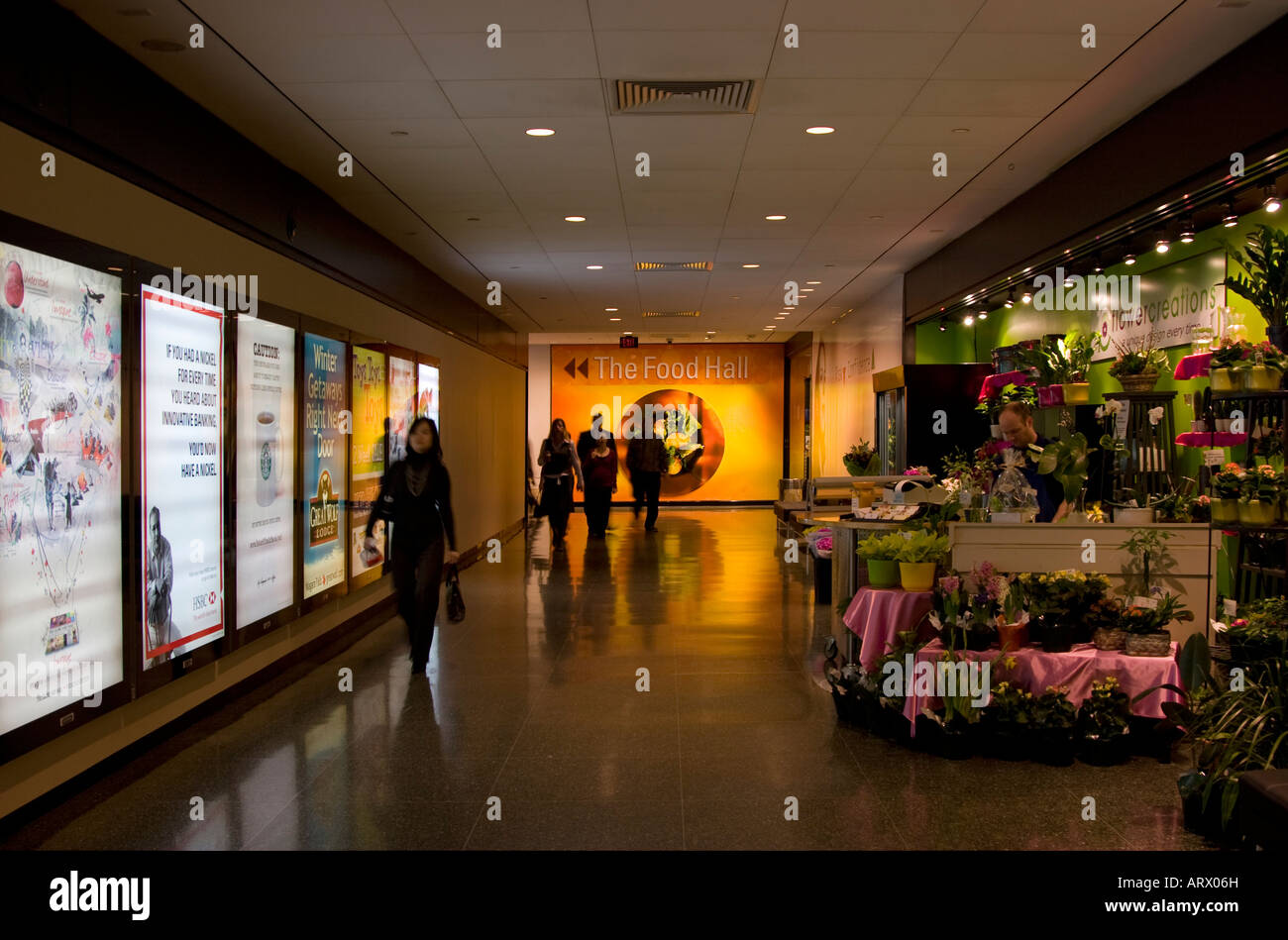 (PATH) - Underground Shopping Complex - Toronto Dominion Centre - Toronto - Canada Stock Photo