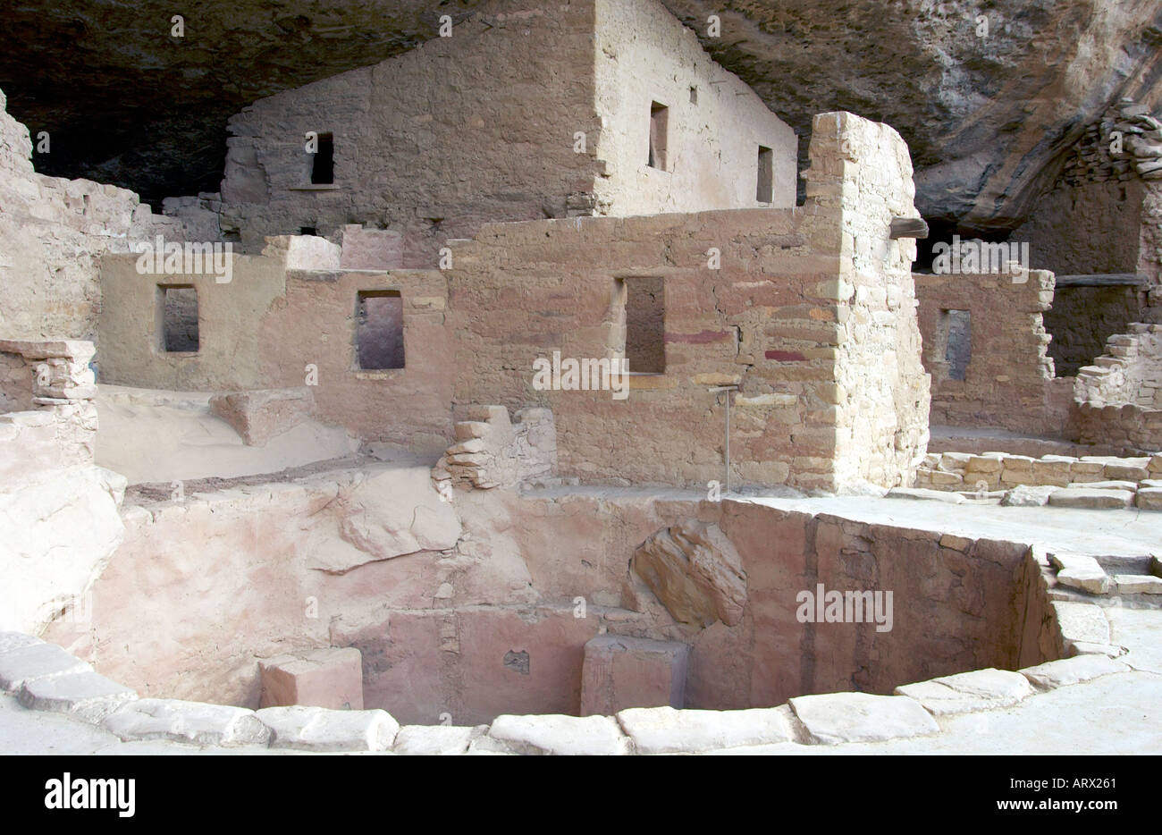 Spruce Tree House ruins at Mesa Verde National Park Colorado USA Stock ...