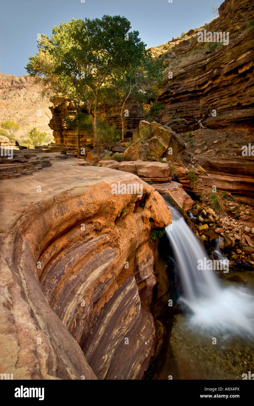 The Patio up Deer Creek a side canyon hike in the Grand Canyon National Park Arizona Stock Photo