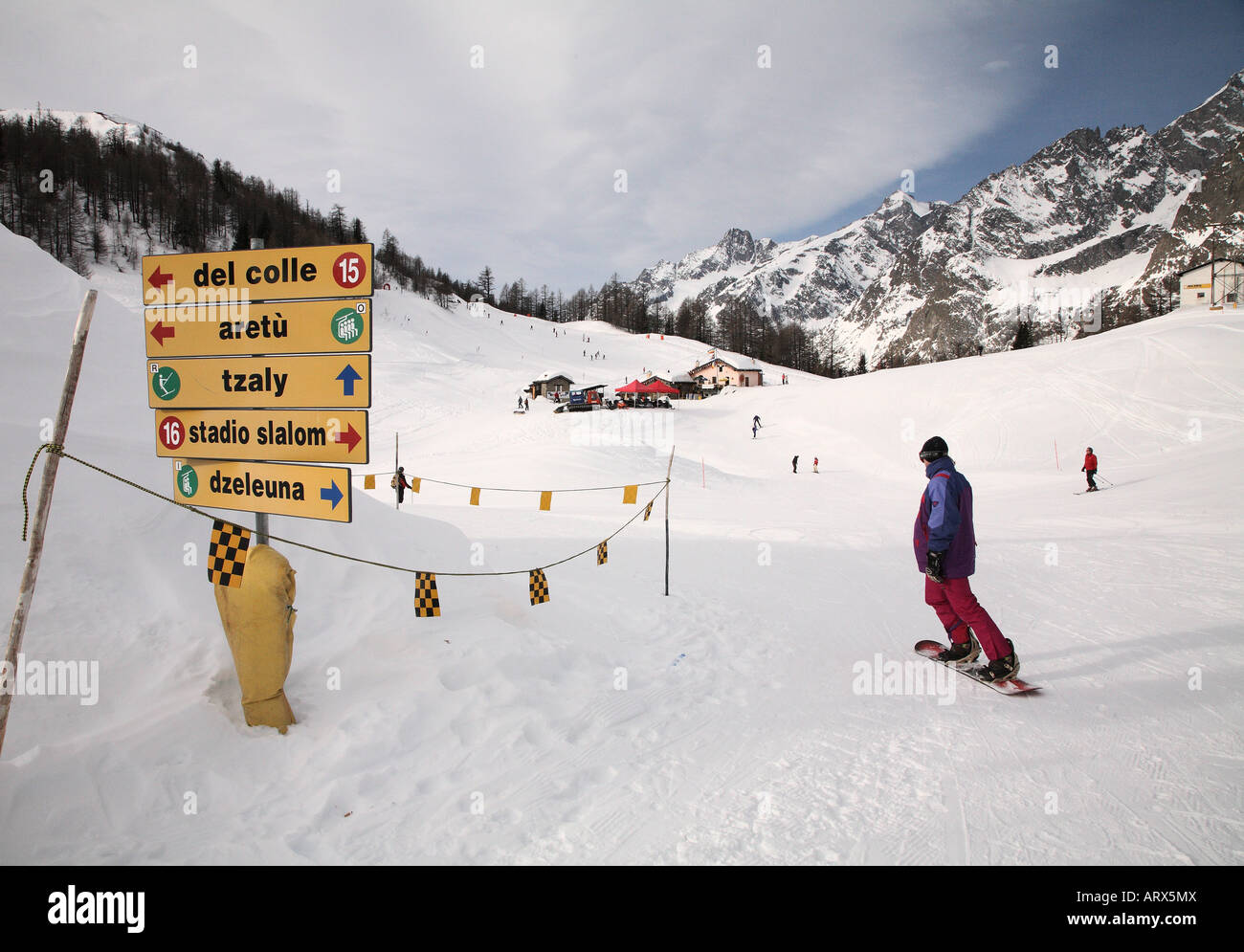 Piste sign hi-res stock photography and images - Alamy