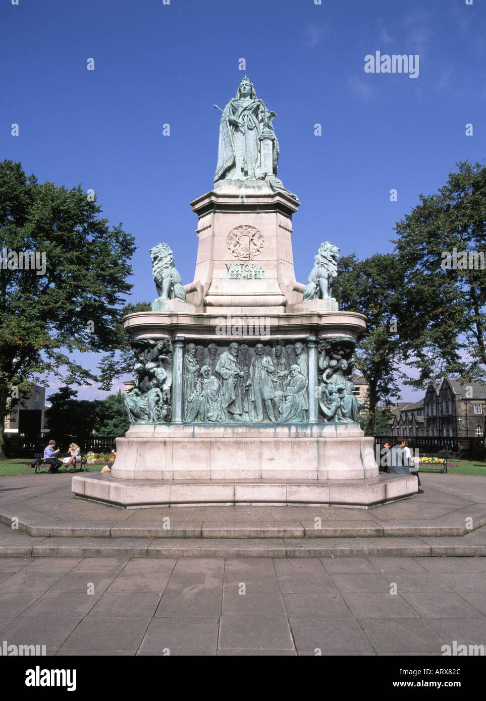 Lancaster The Victoria Monument in Dalton Square Stock Photo