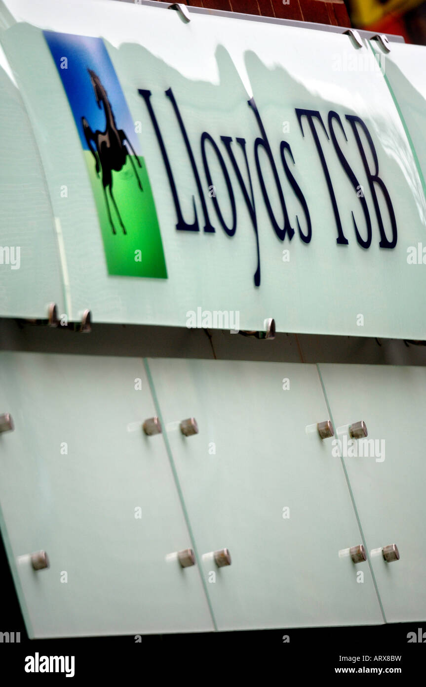 Lloyds TSB Bank sign UK Stock Photo