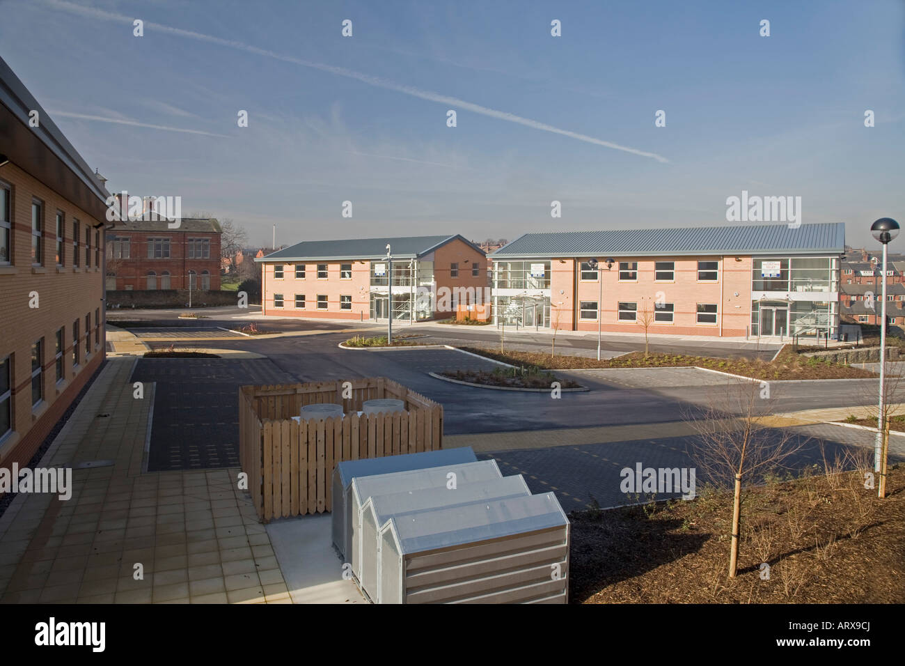 Exterior of Modern Business Park in Leeds Stock Photo Alamy