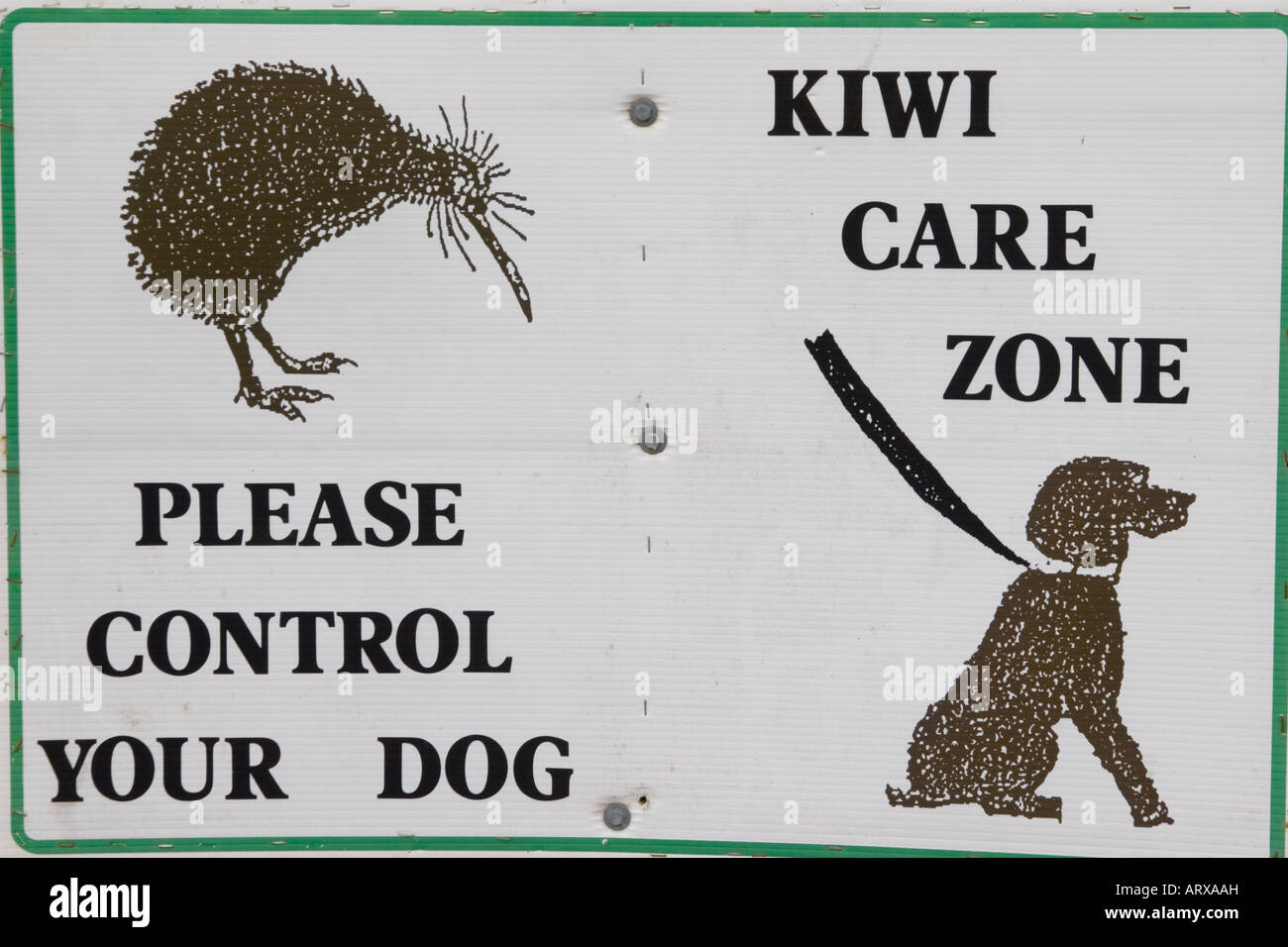 Kiwi care zone Stock Photo
