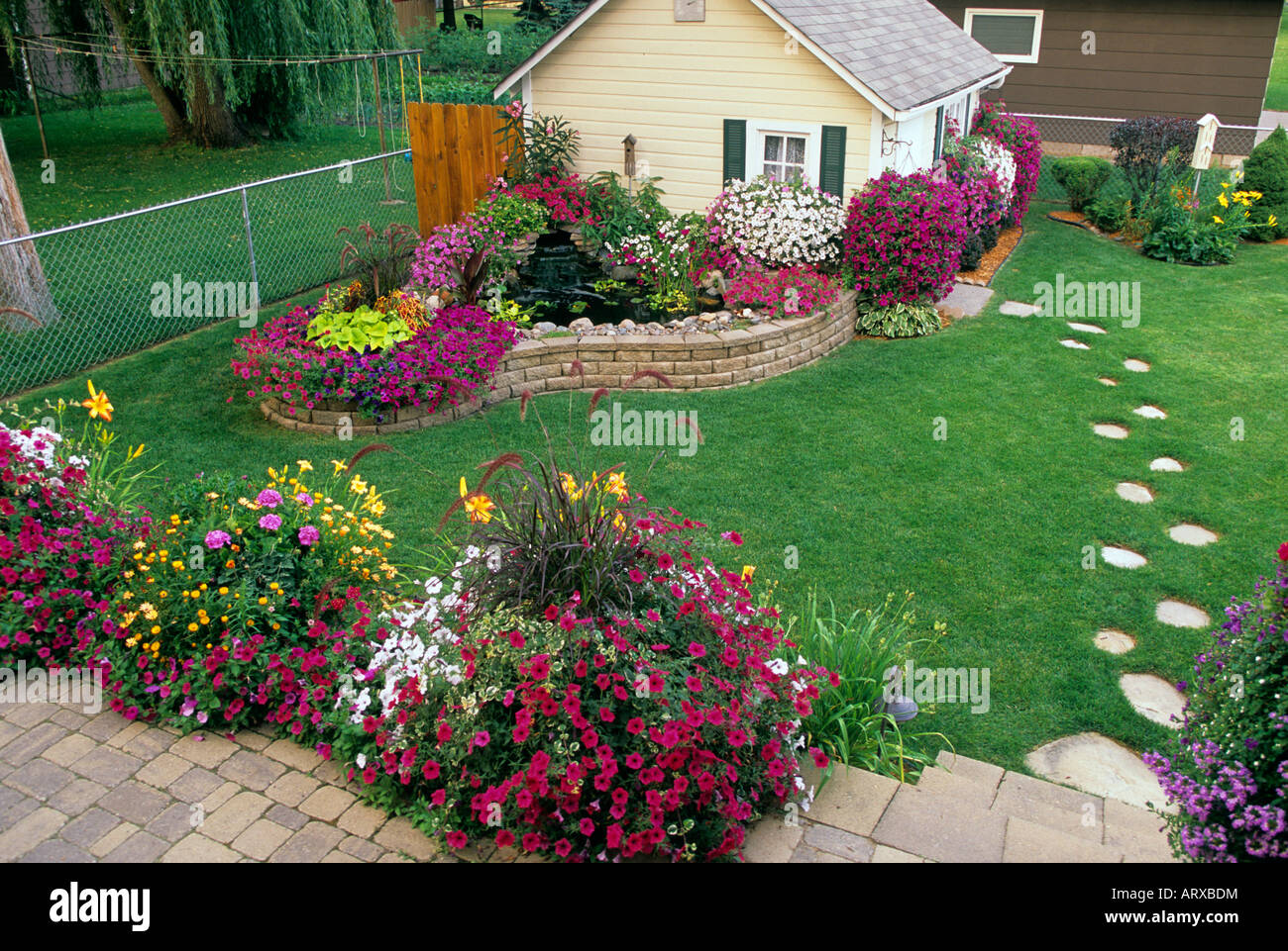 BACKYARD GARDEN IN MINNESOTA INCLUDES POTTING SHED, SMALL ...