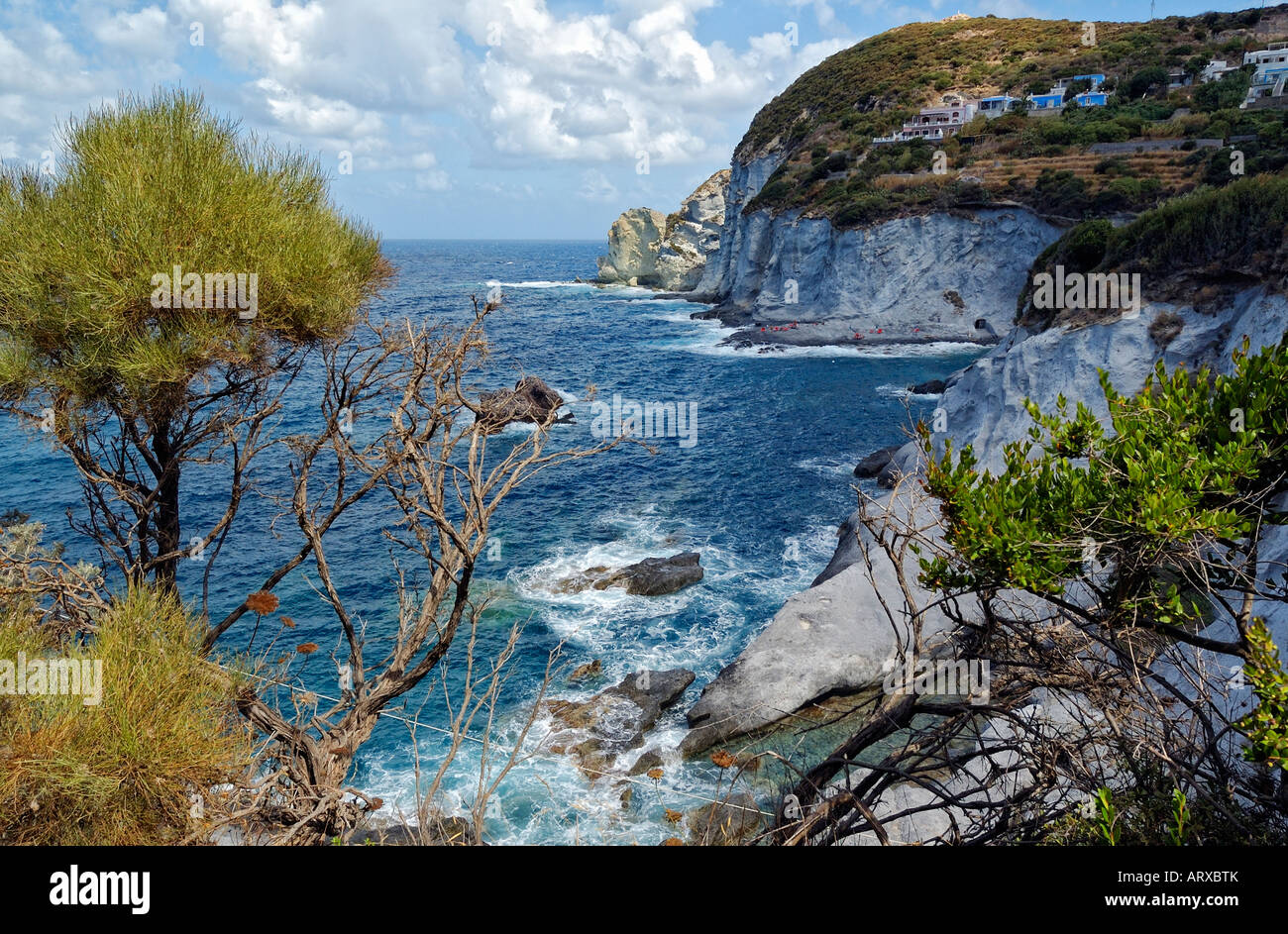 Ponza isole pontine Lazio Italy pontine island, mediterranean sea,  europe Stock Photo