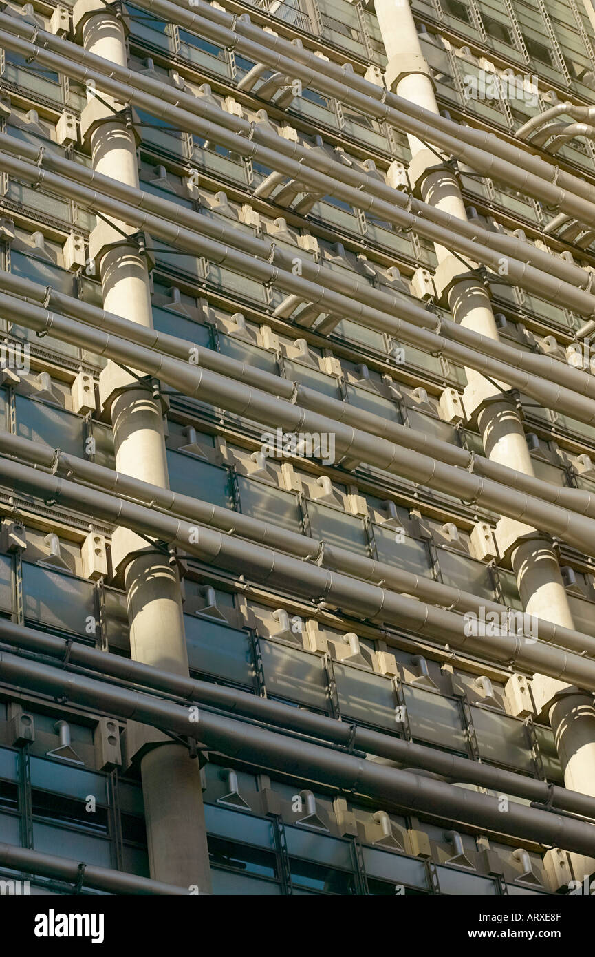 external service pipes Lloyds of London England Stock Photo Alamy