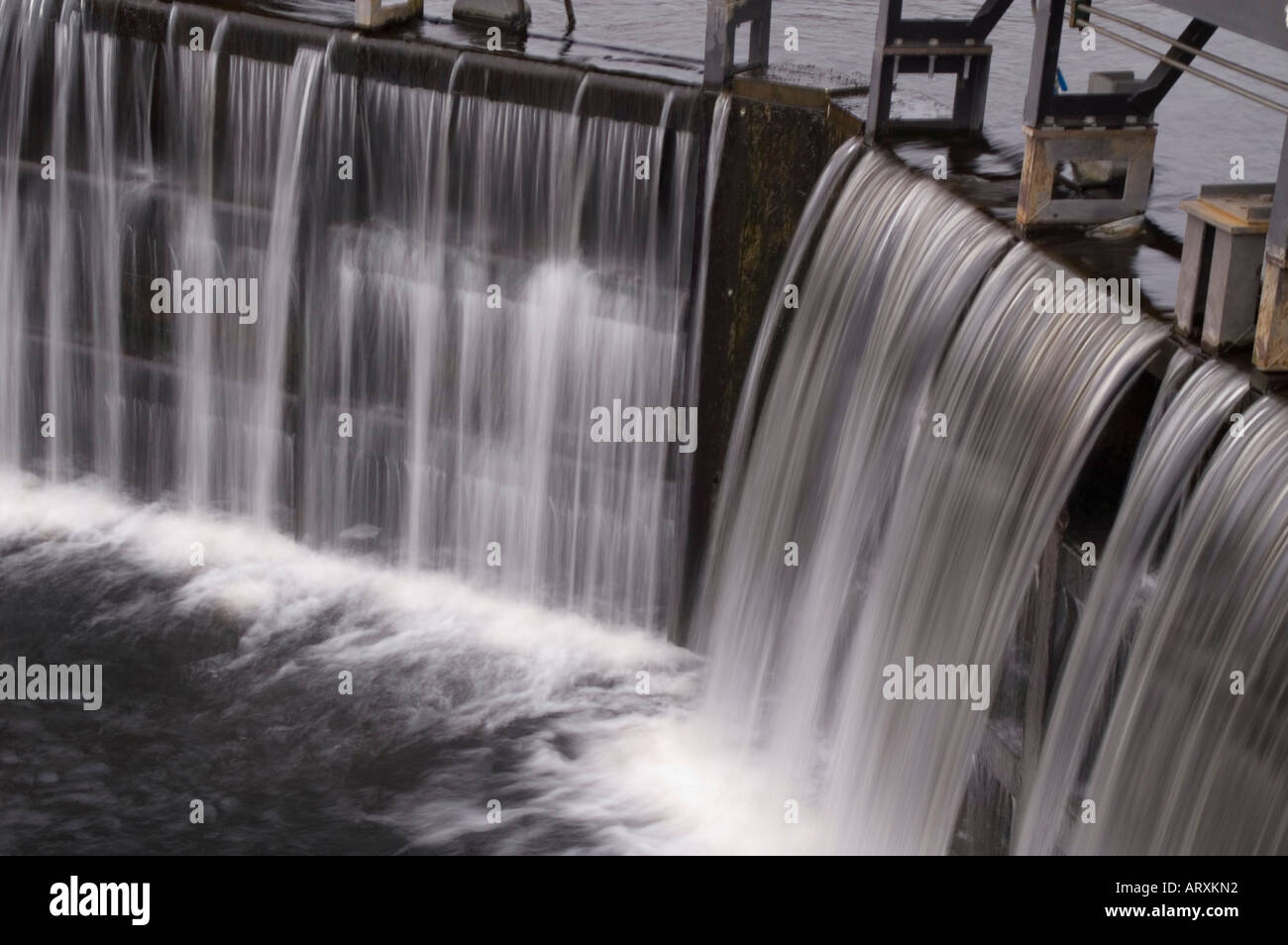 Fort Augustus canal lock smooth flowing water see ARXKMF also Stock Photo
